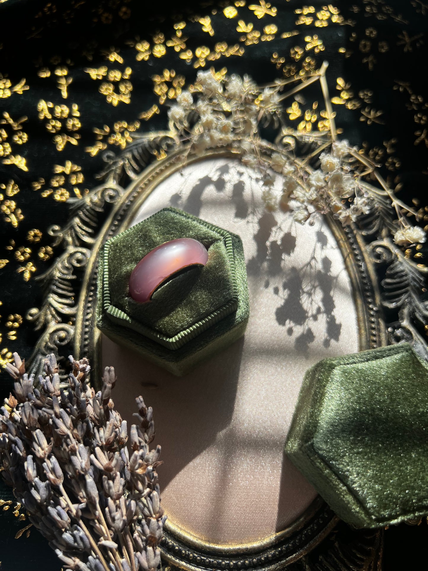 Pink Catseye Ring
