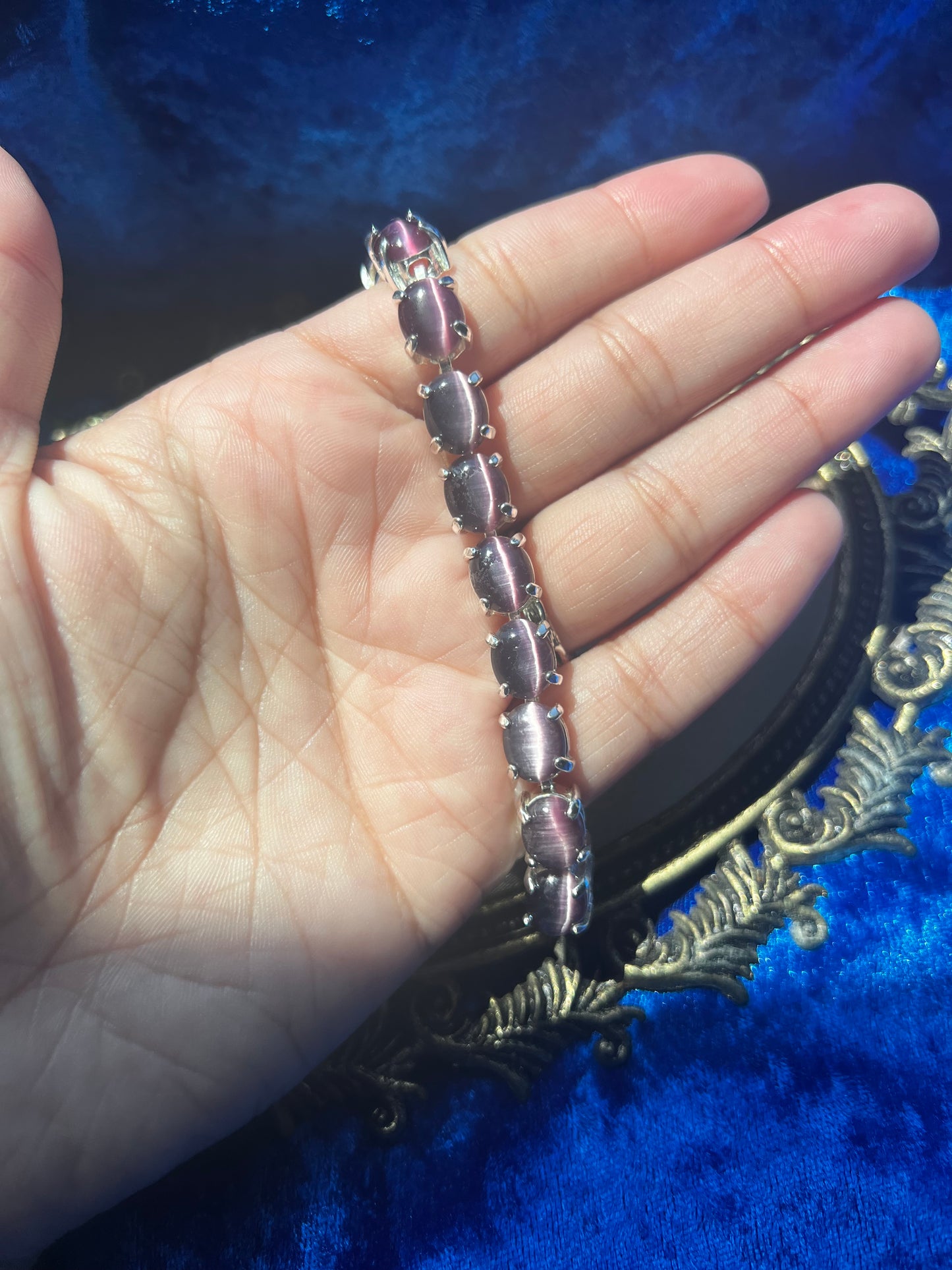 Purple Catseye Bracelet