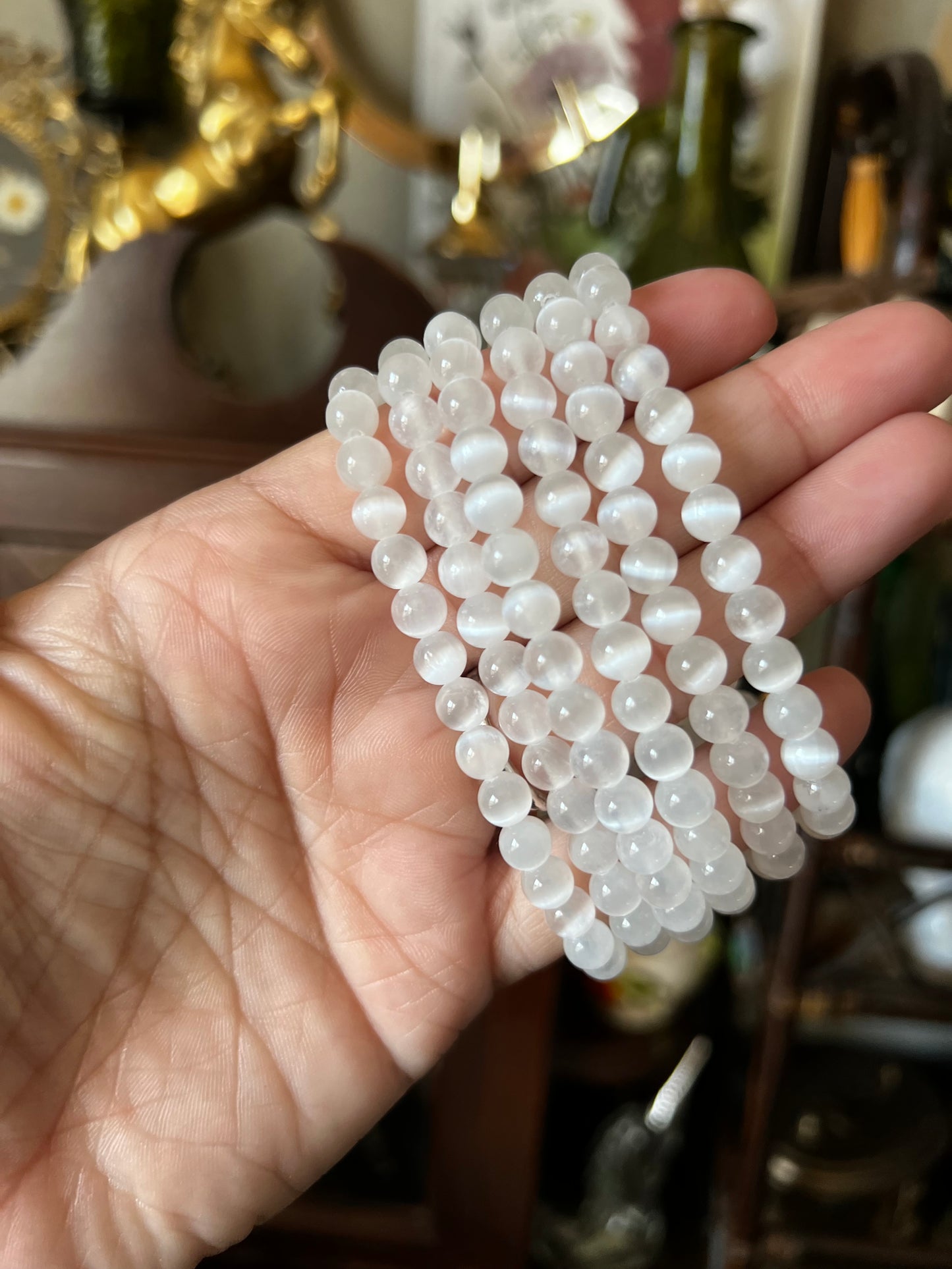 Selenite/ Satin Spar Bracelets