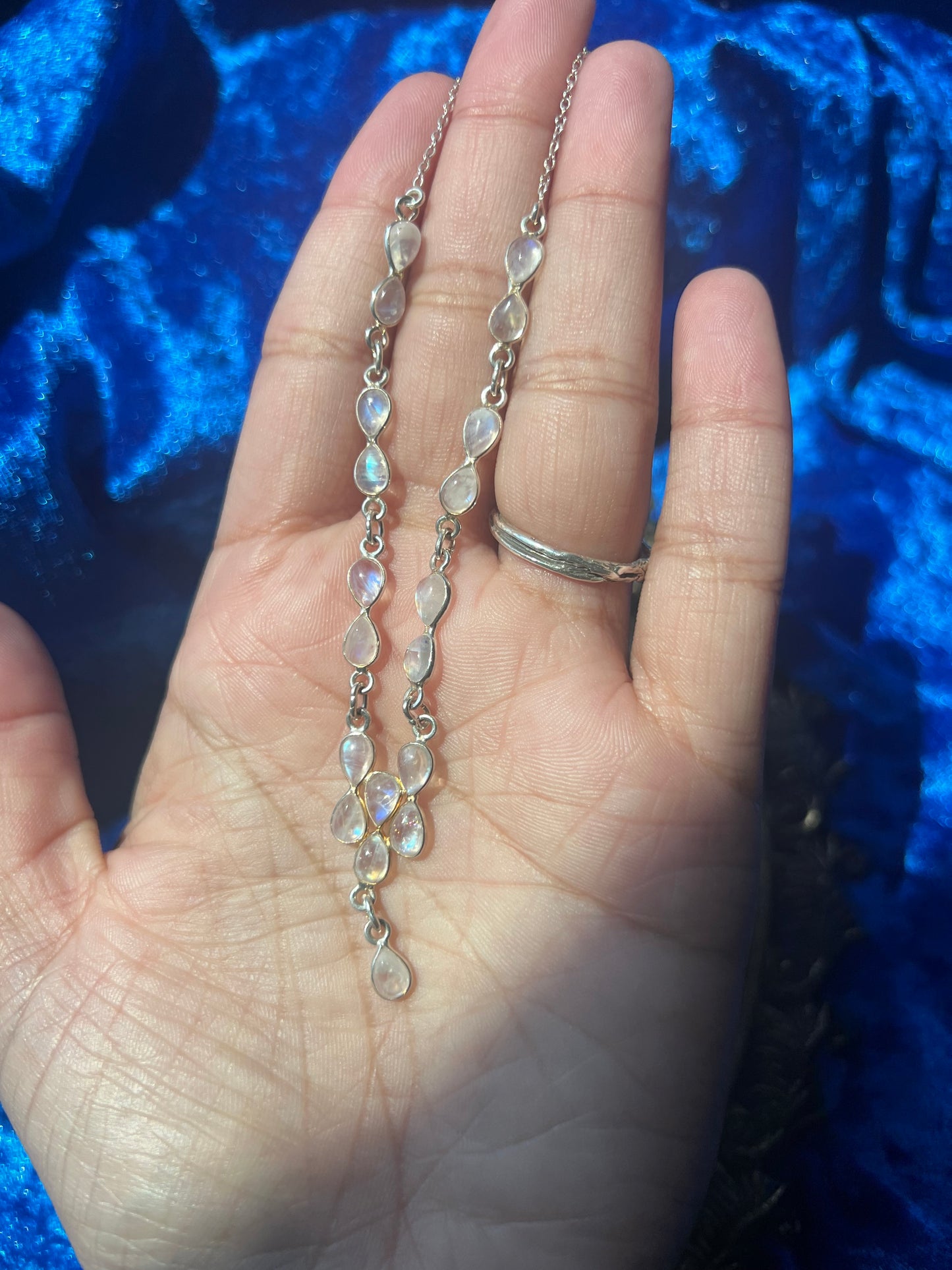 Sterling Silver Moonstone Necklace