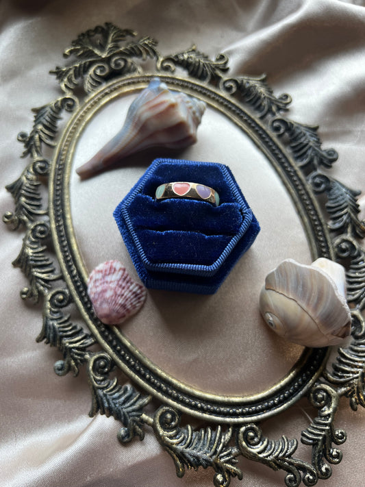 Gold Toned Hearts Ring