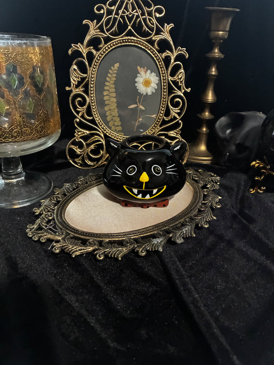 Black Cat Tealight Holder