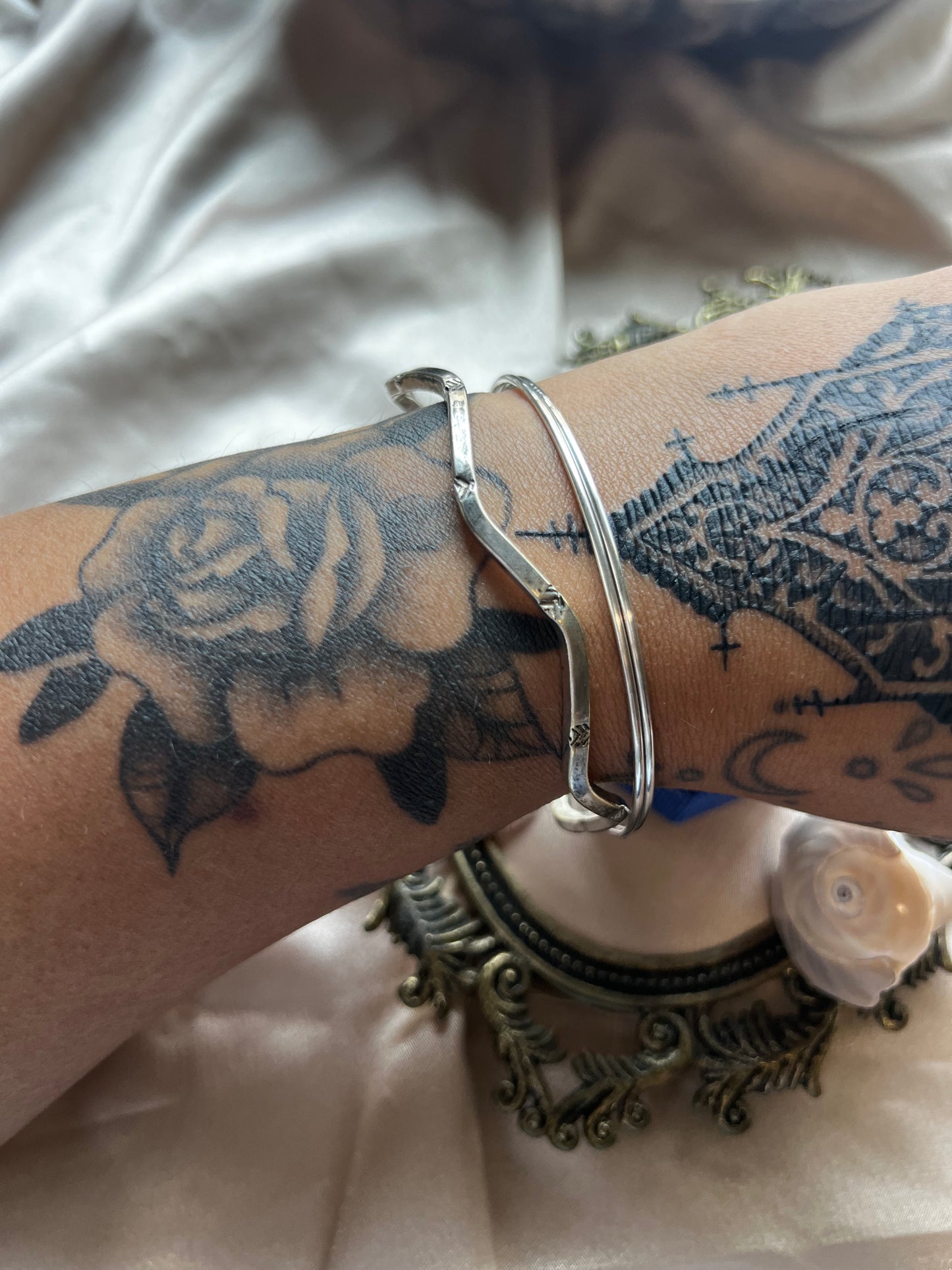 Silver Toned Bangles