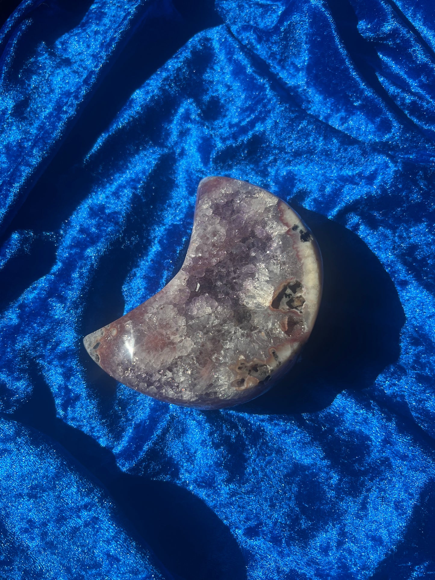 Amethyst Moon Carving