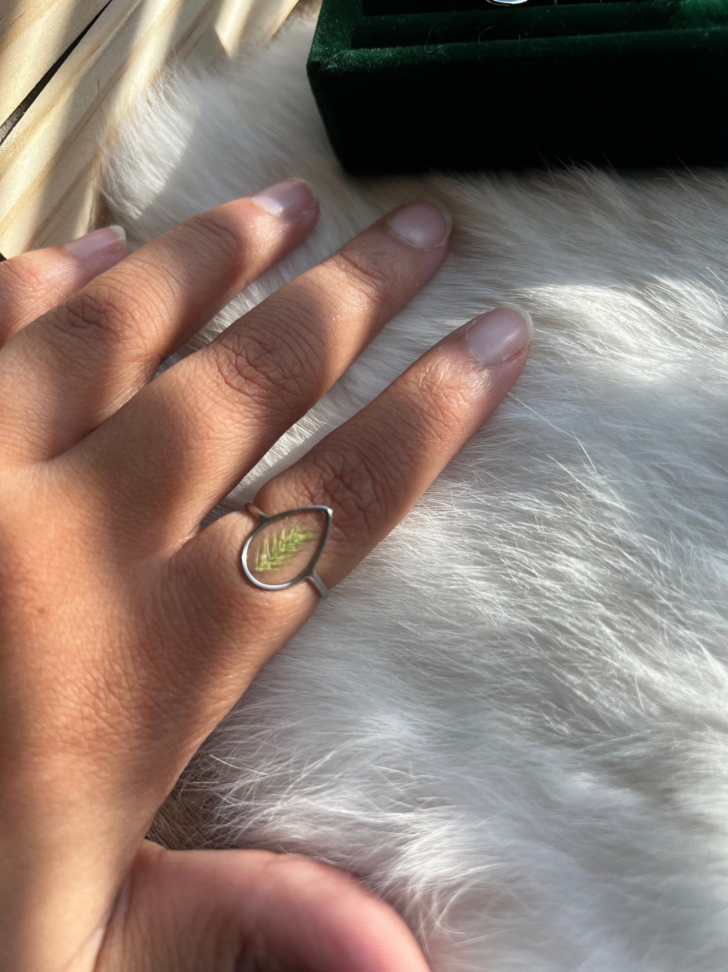 Pressed Floral Resin Rings