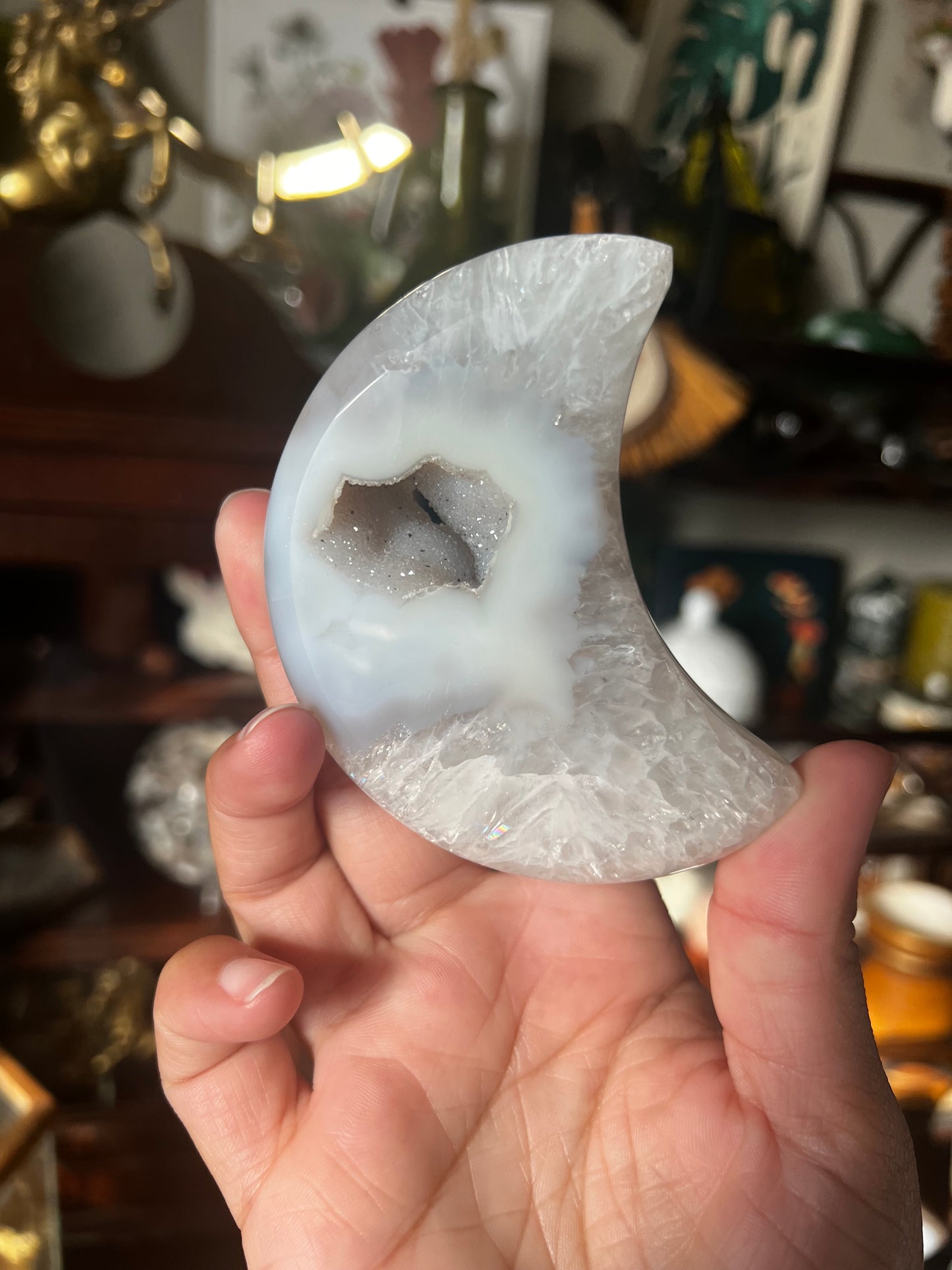 Druzy Agate Moons