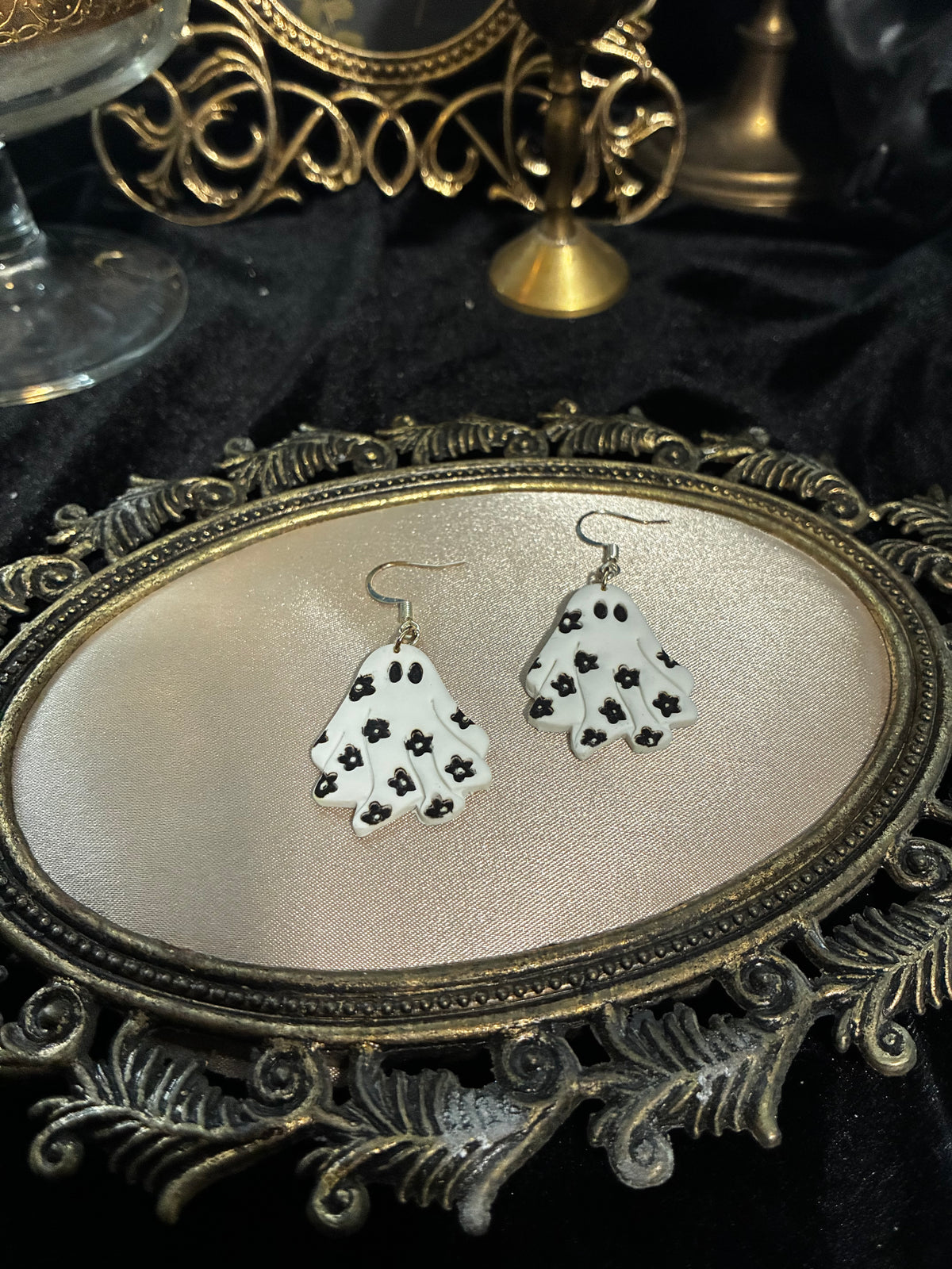 Floral Ghostie Earrings