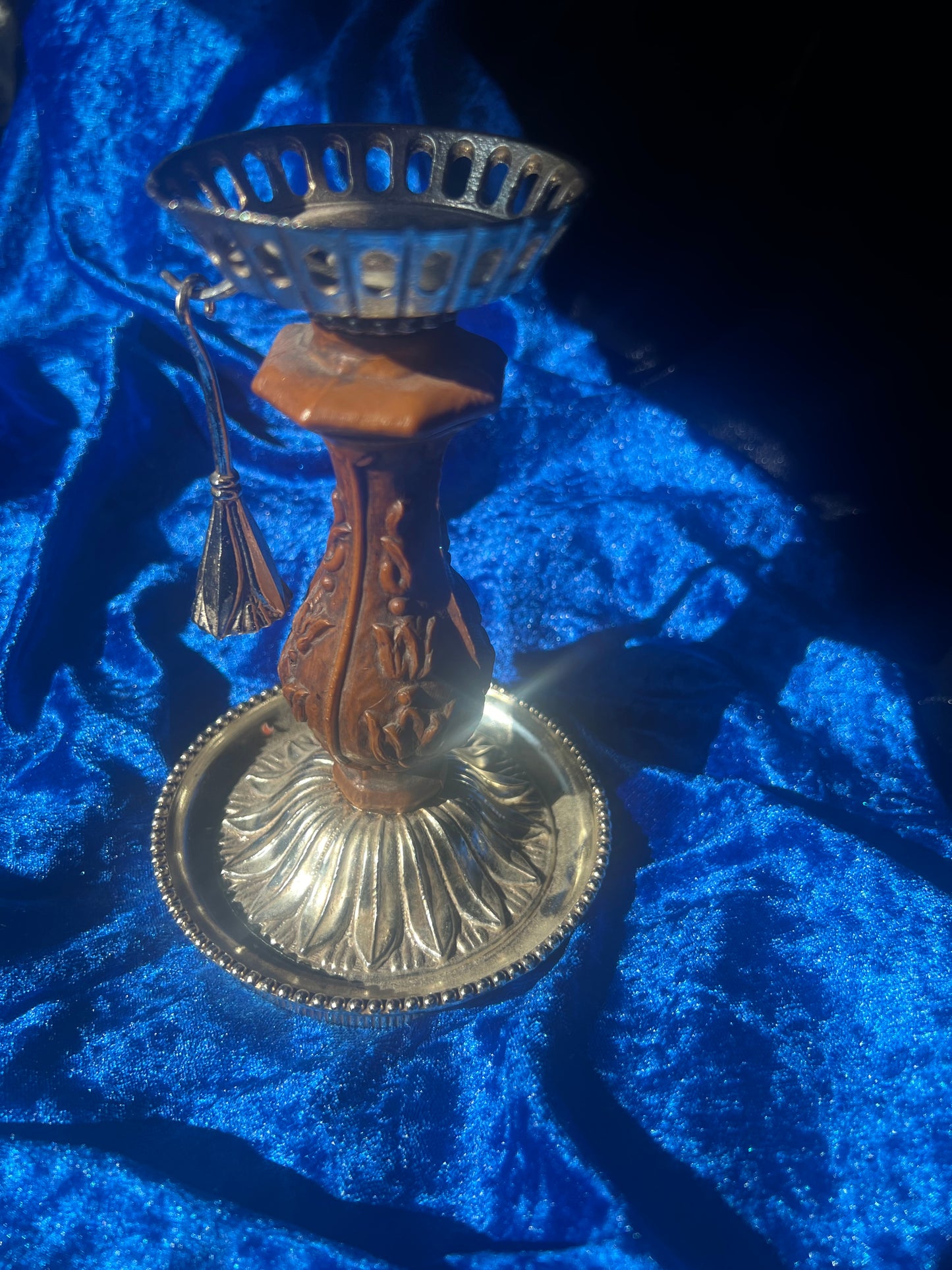 Dillywood and Pewter Candle Holder w/ Snuffer