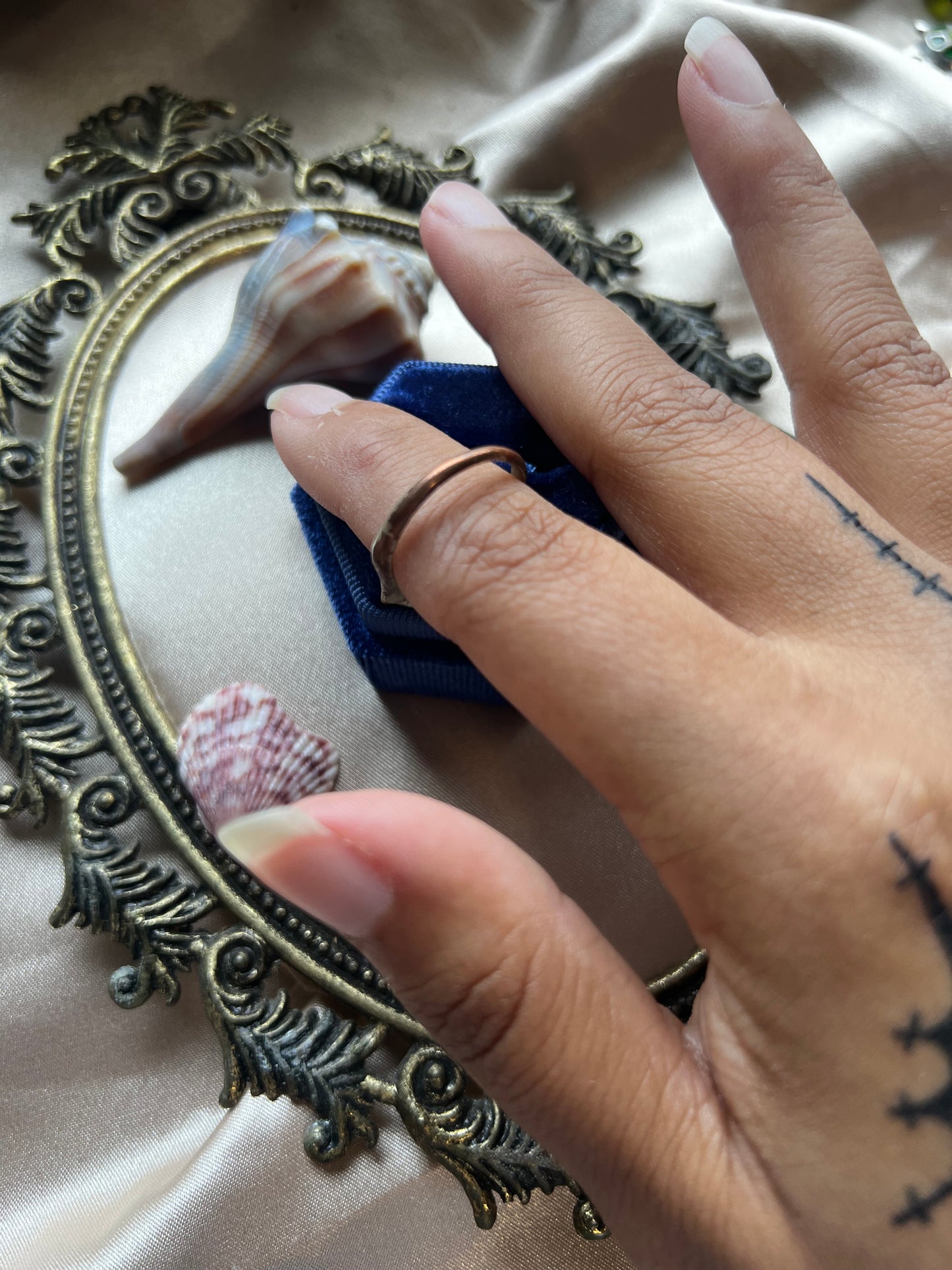 Diamond Cut Gold Toned Ring