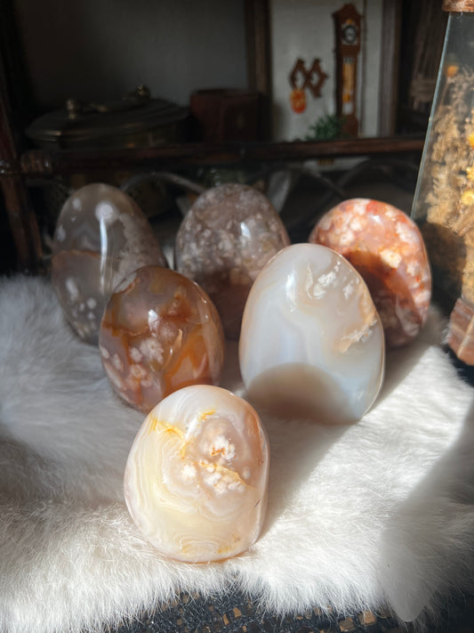 Flower Agate Freeforms