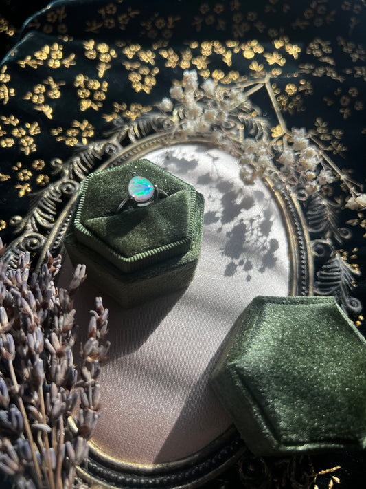Opal Silver Ring