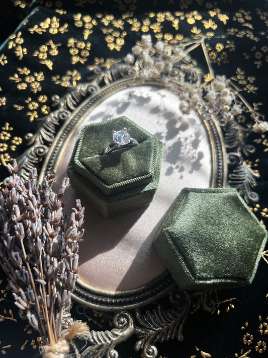 Silver Toned Cubic Zirconium Ring