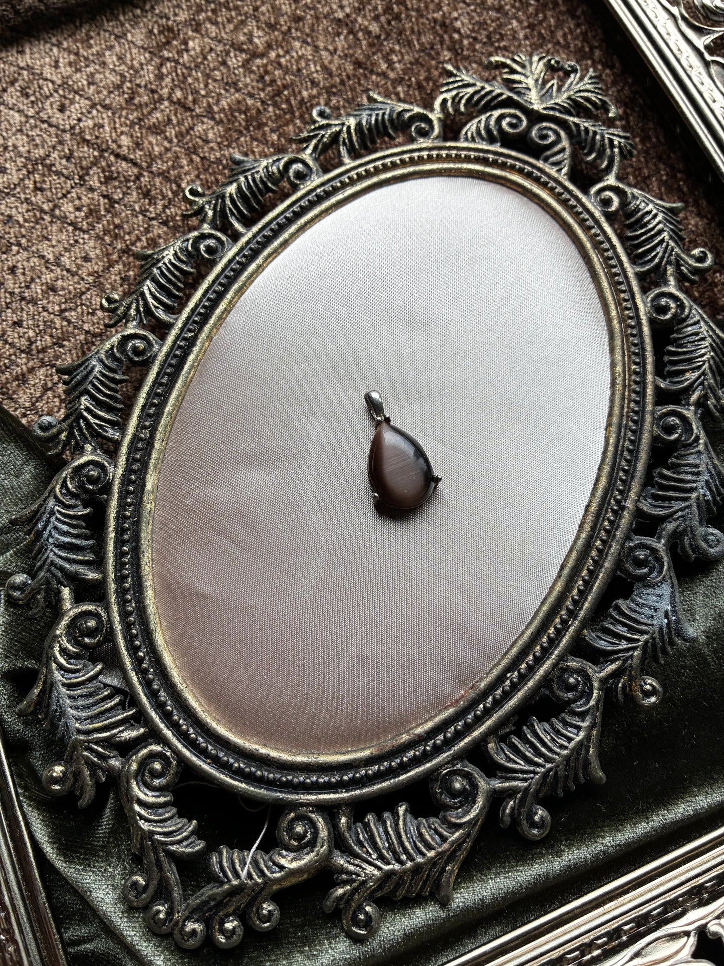 Small Brown Cats Eye Pendant