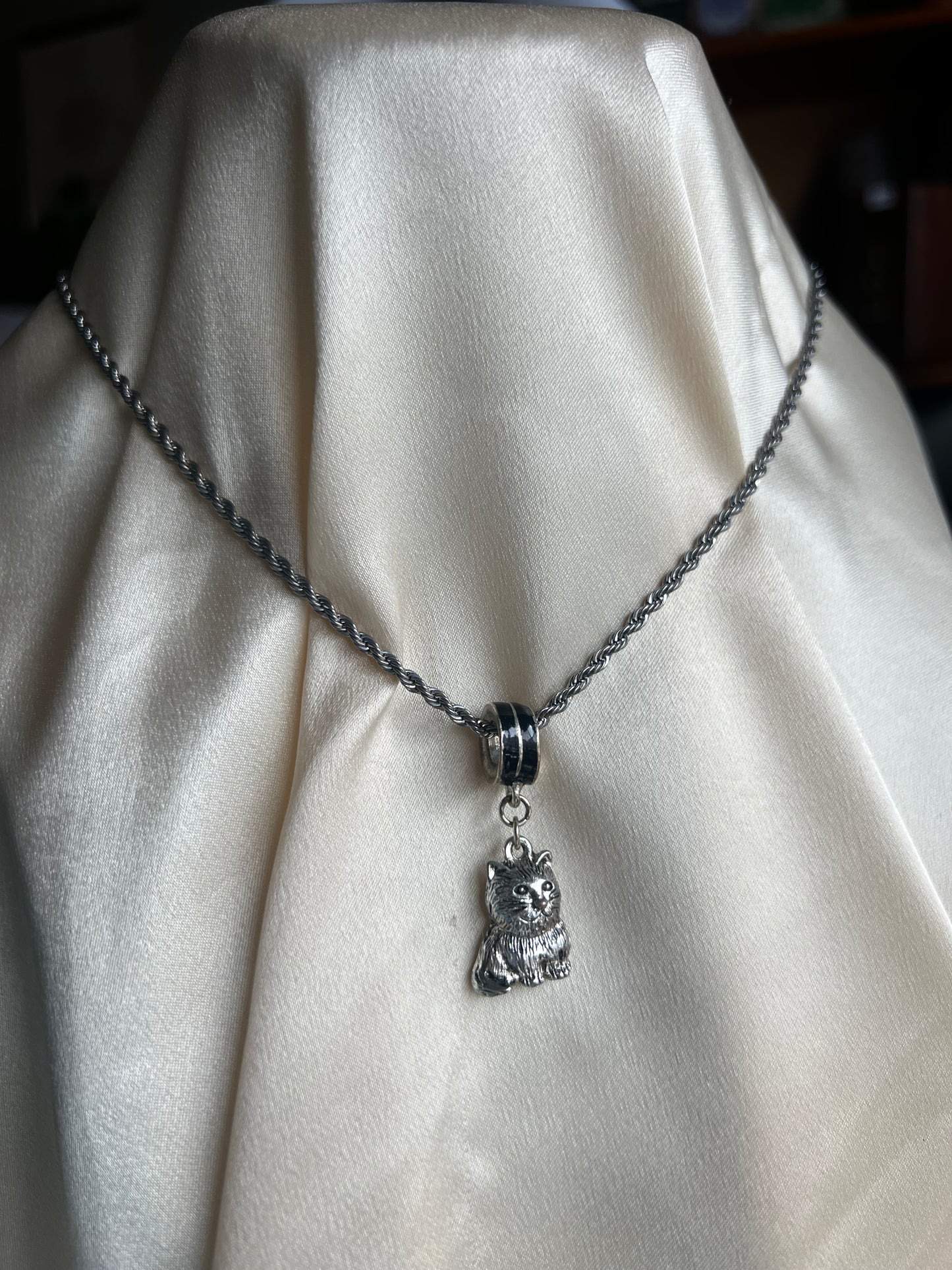 Pewter Cat Necklace