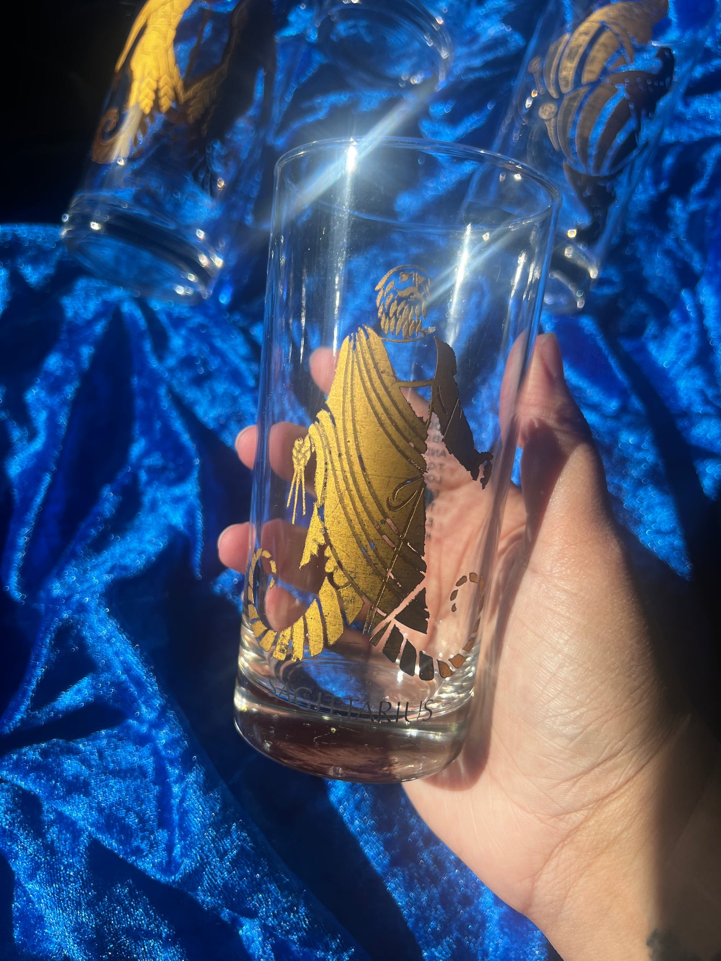 Vintage Zodiac Glass Cups