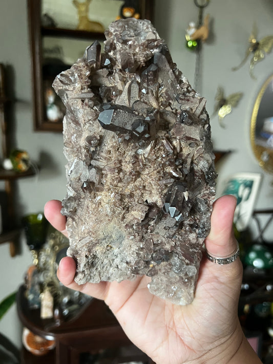 Smoky Quartz Statement Cluster
