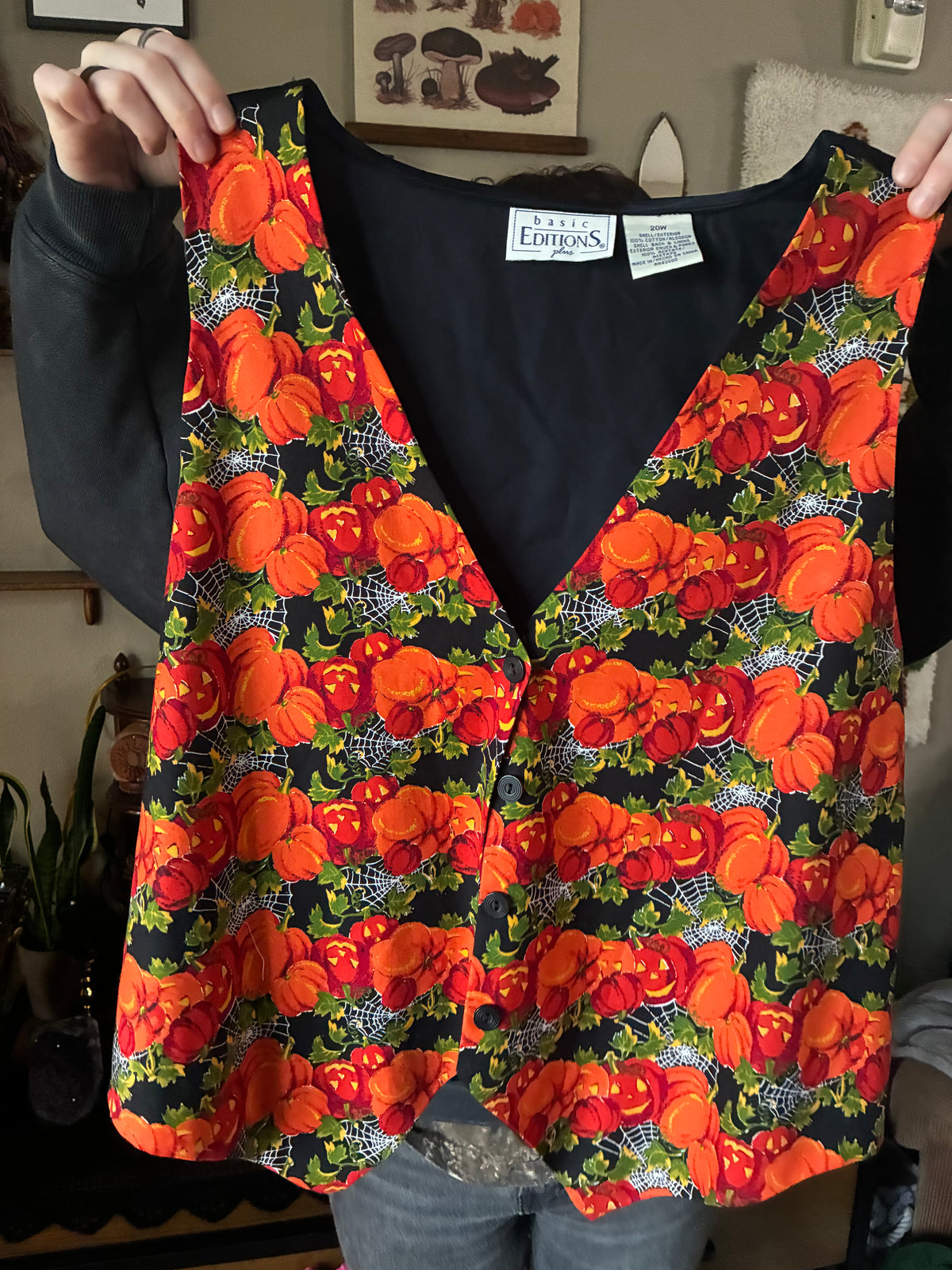 Vintage Pumpkin Vest