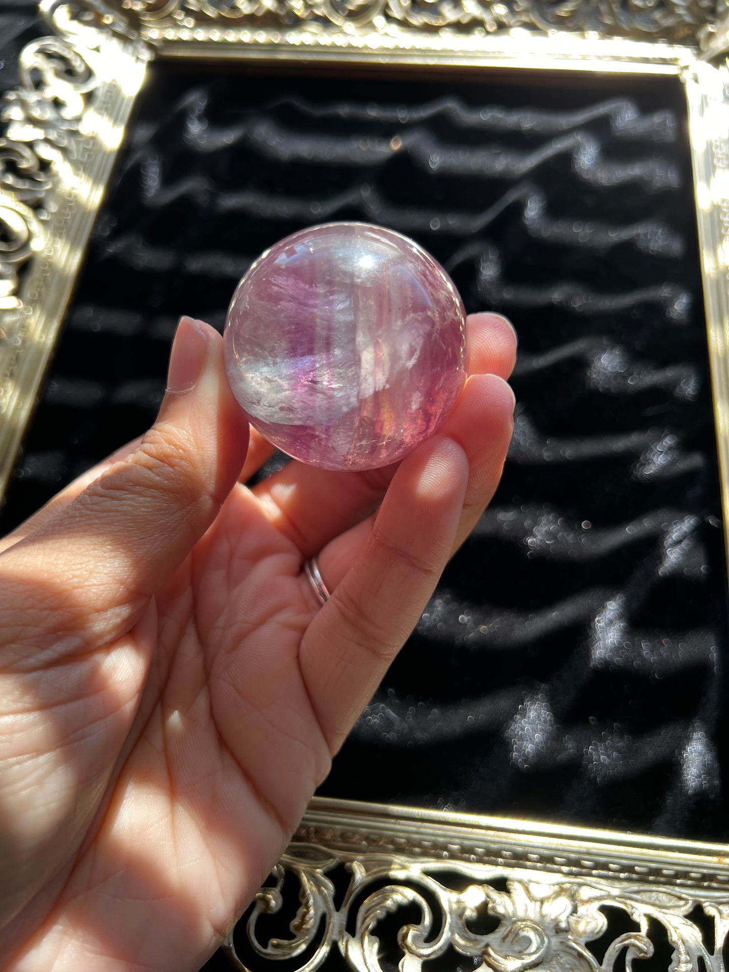Rainbow Fluorite Sphere