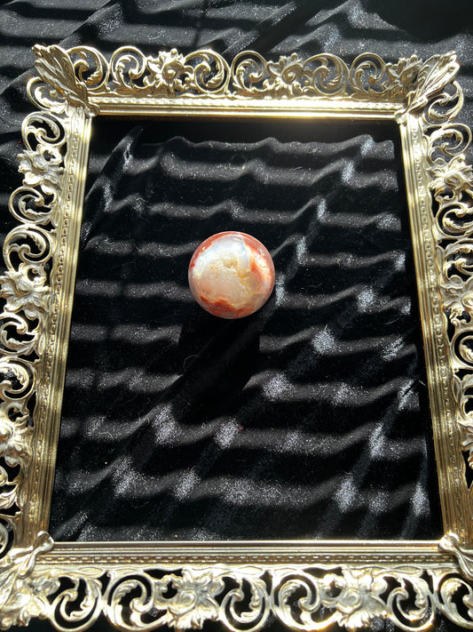 Pink Plume Agate Sphere