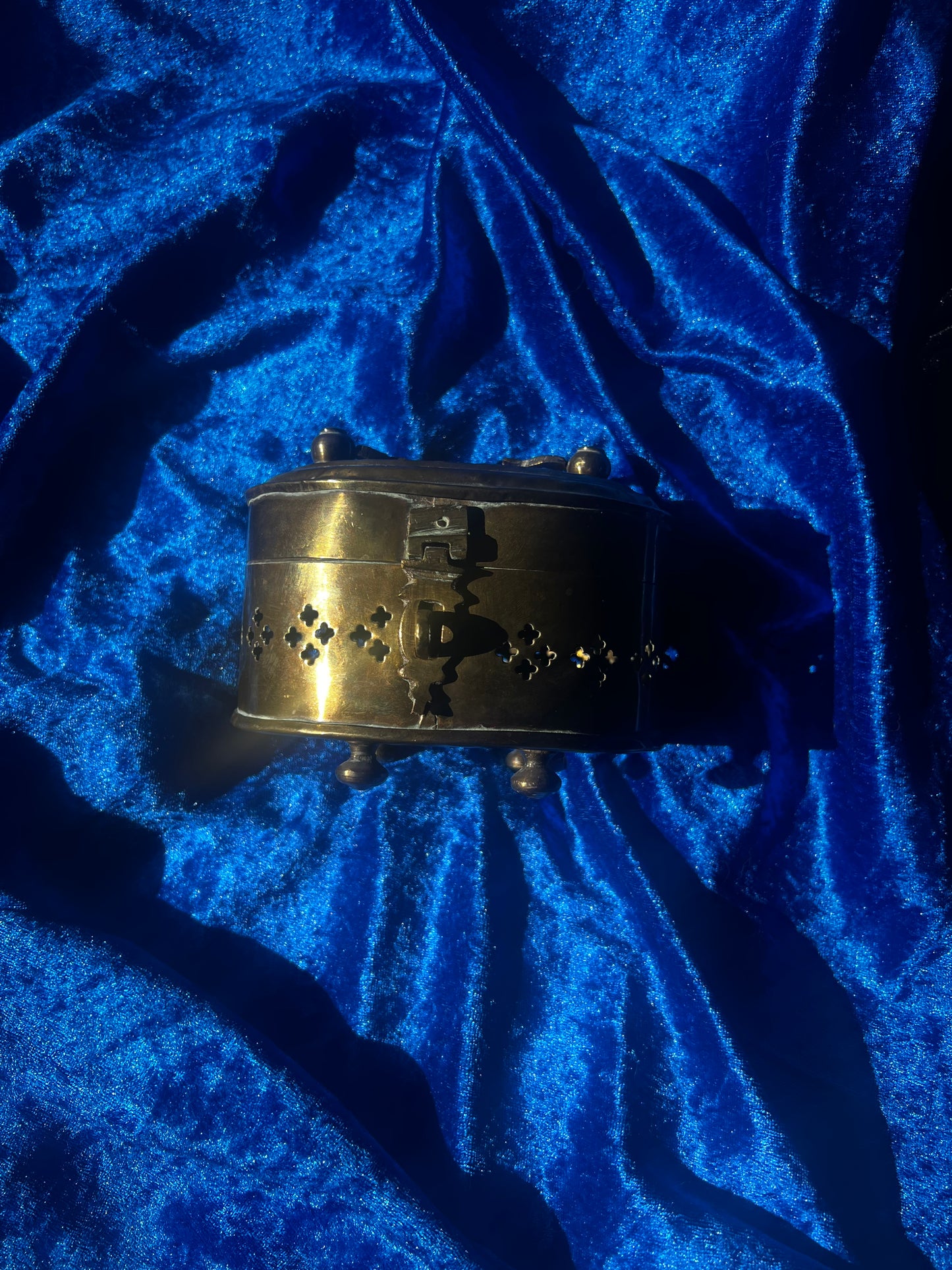 Small Brass Cricket Box