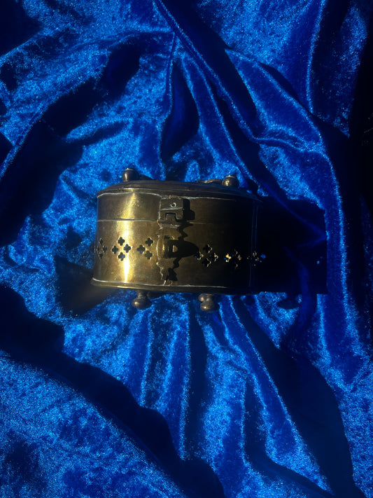 Small Brass Cricket Box