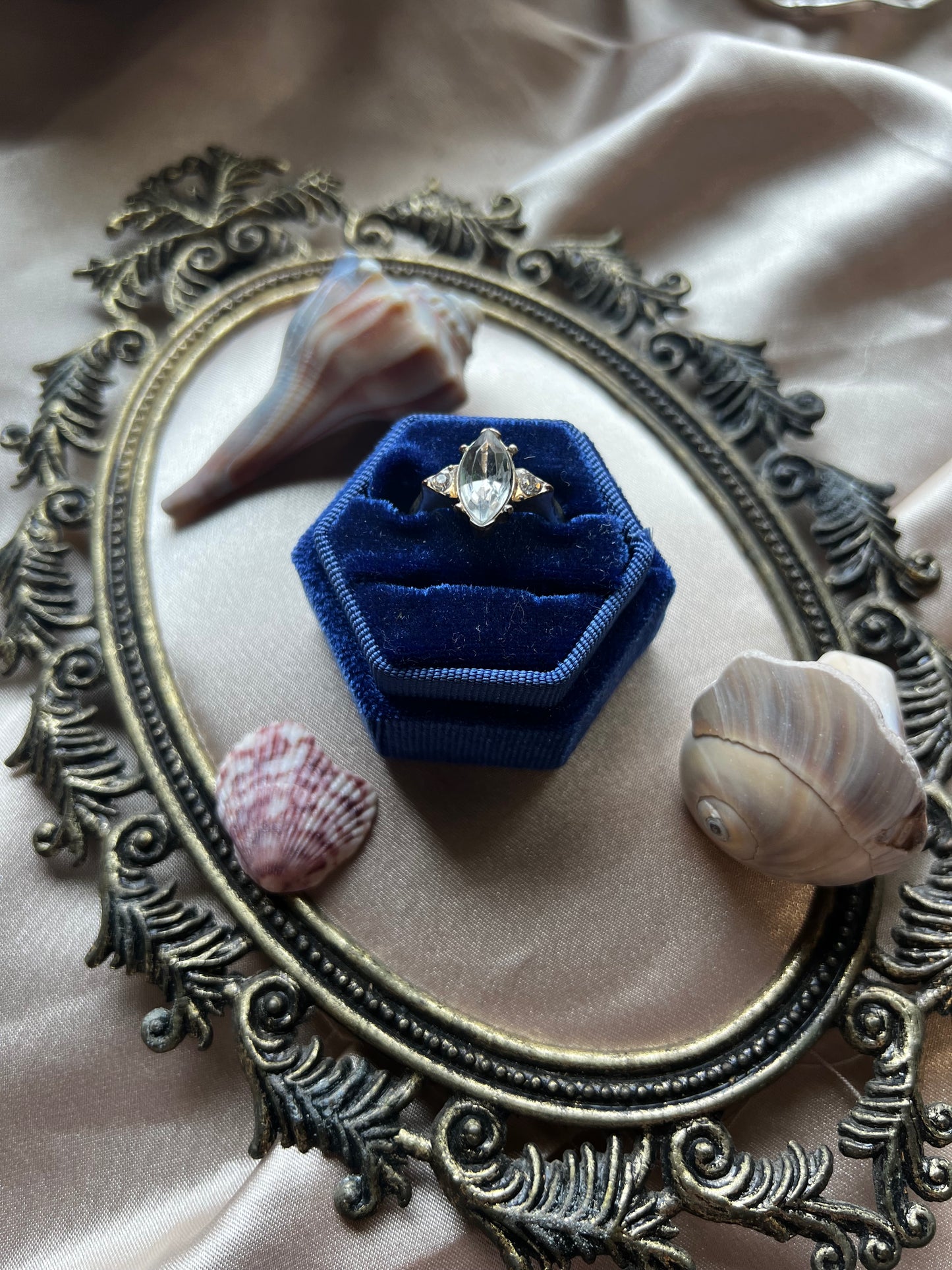 Diamond Cut Gold Toned Ring