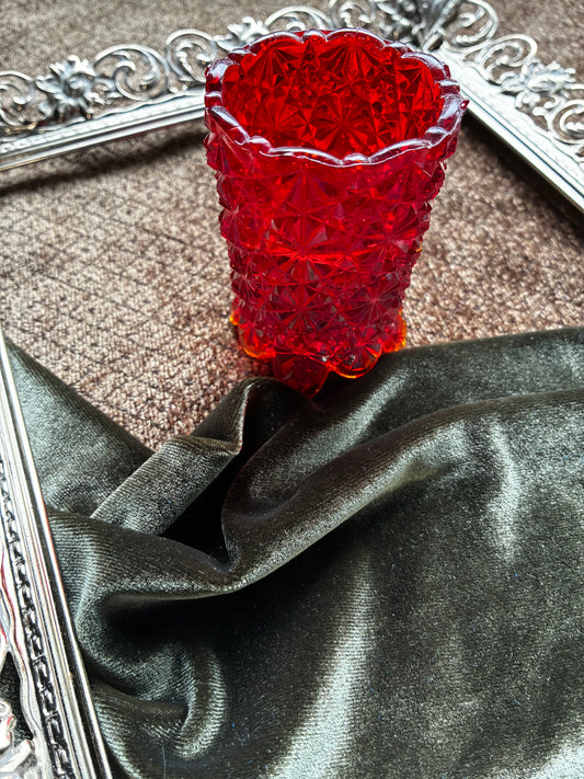 Ruby Toned Candle Holder