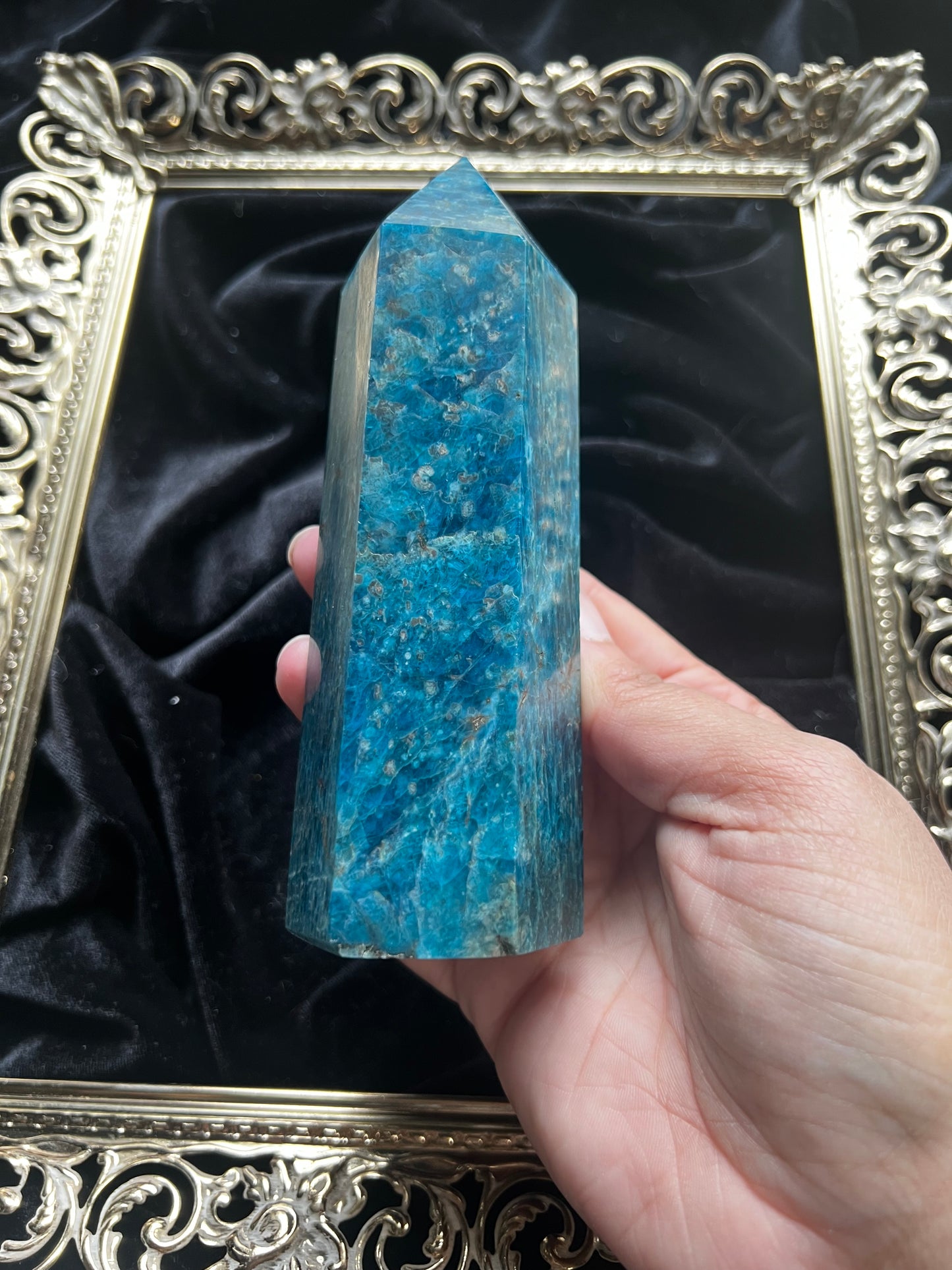 blue apatite statement towers