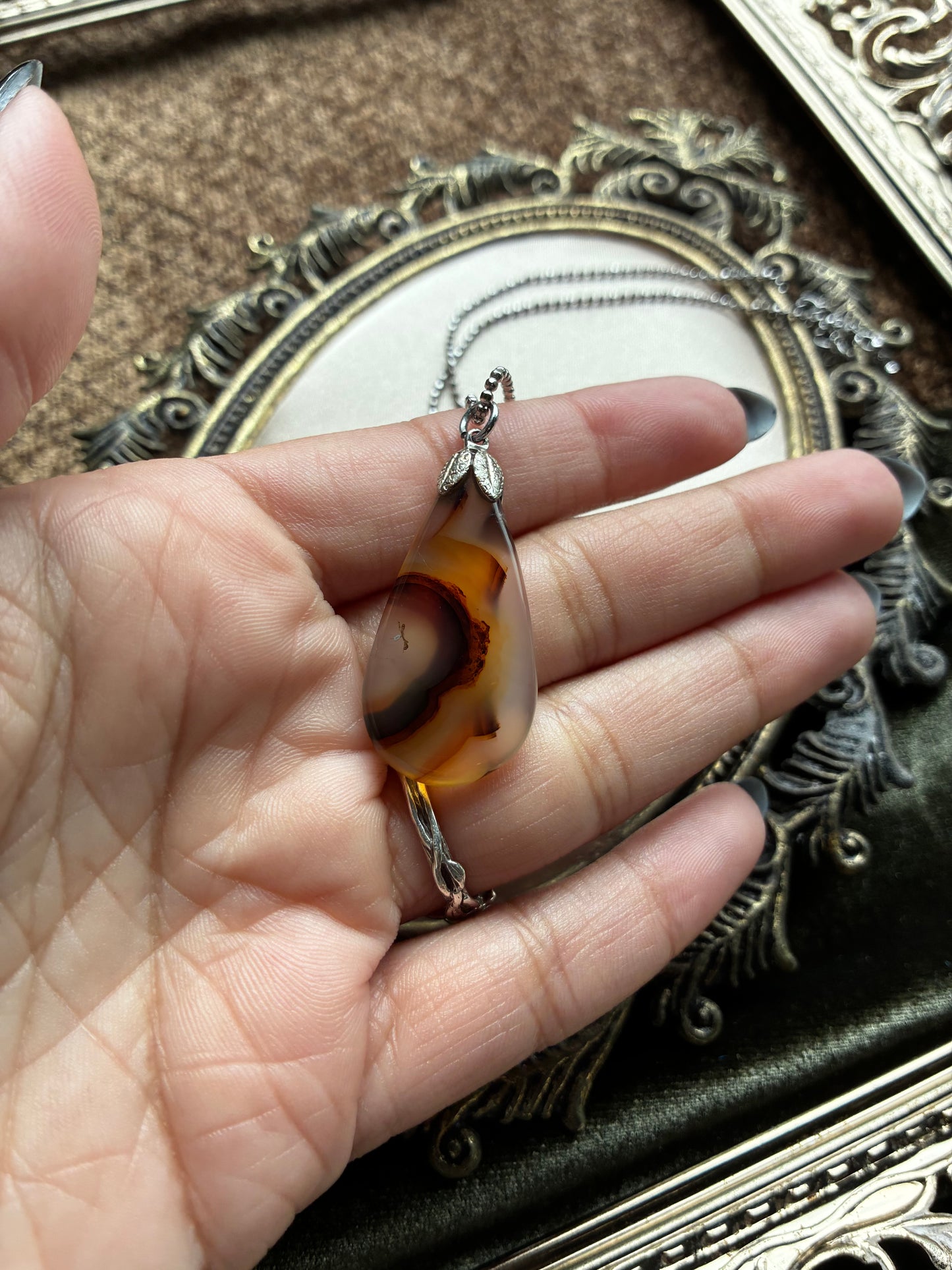 Agate Slice Necklace
