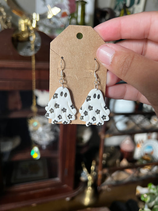 Floral Ghost Earrings