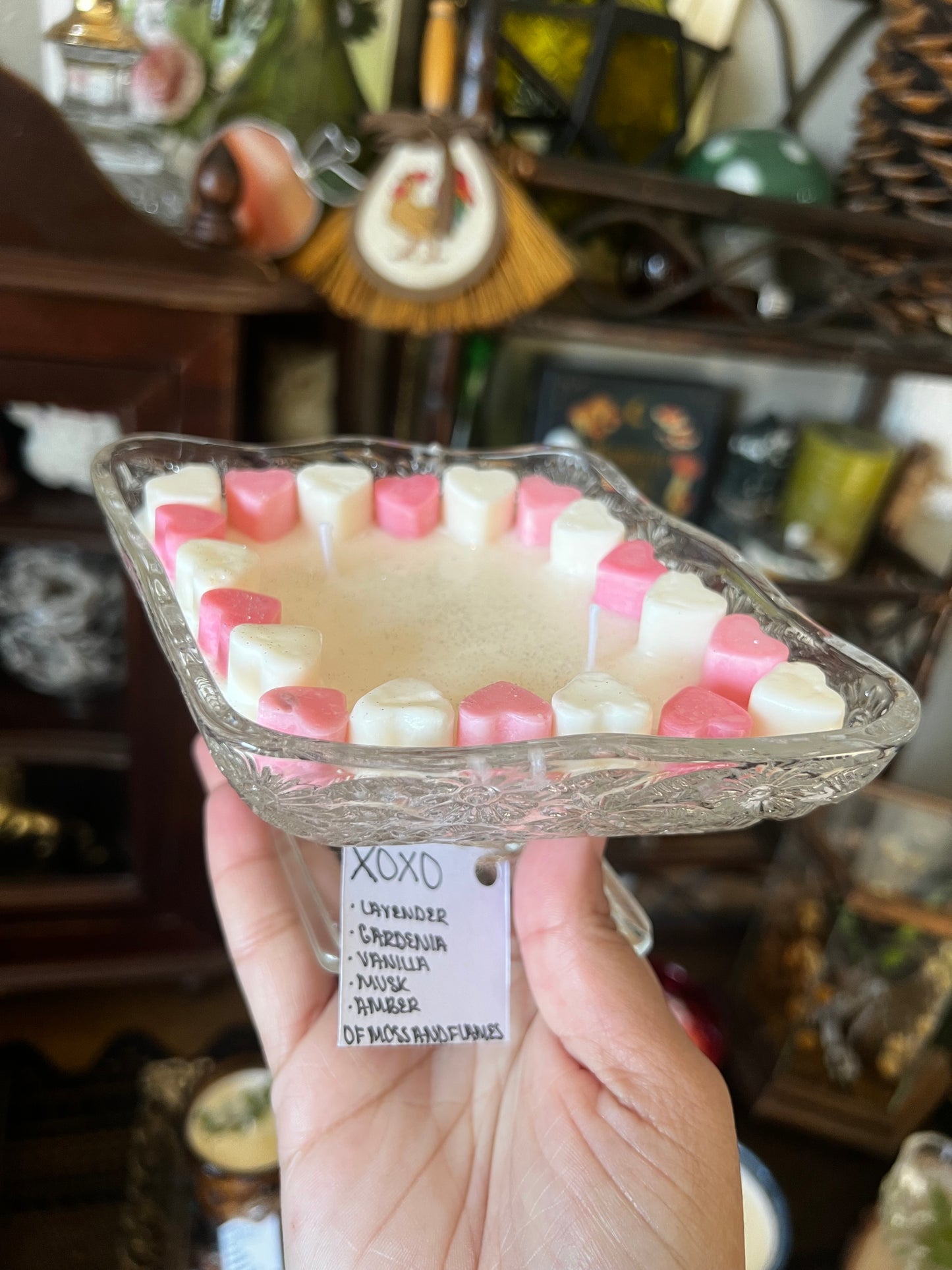 Vintage Vessel Valentine’s Day Candles