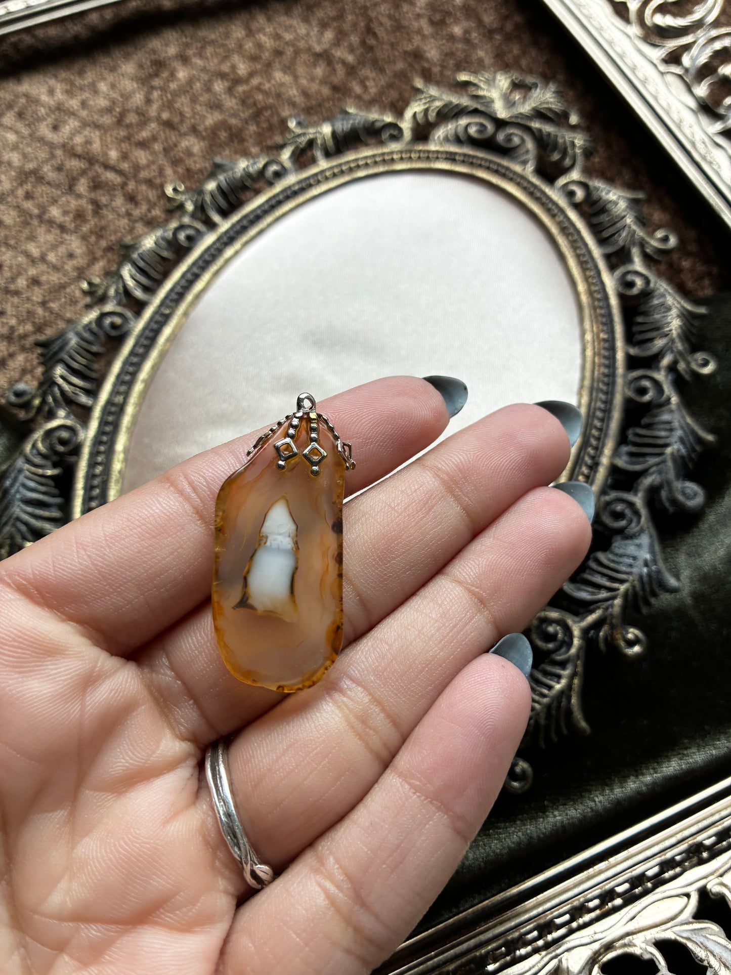 Agate Slice Pendant