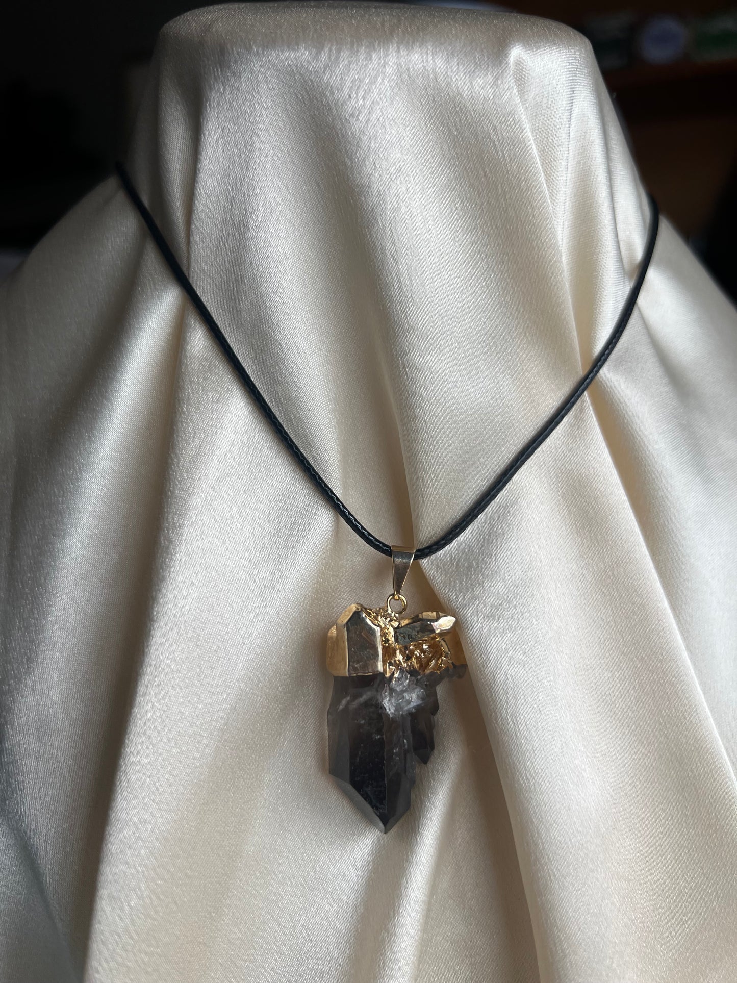 Smoky Quartz Cluster Necklace