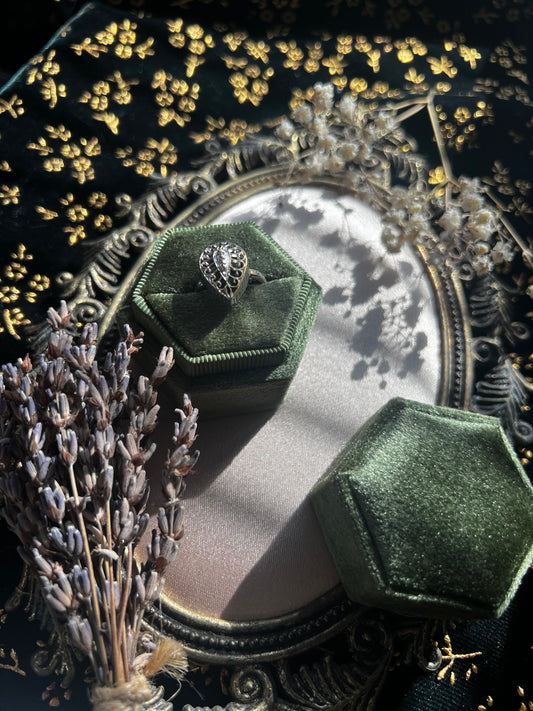 Silver Toned Filigree Ring