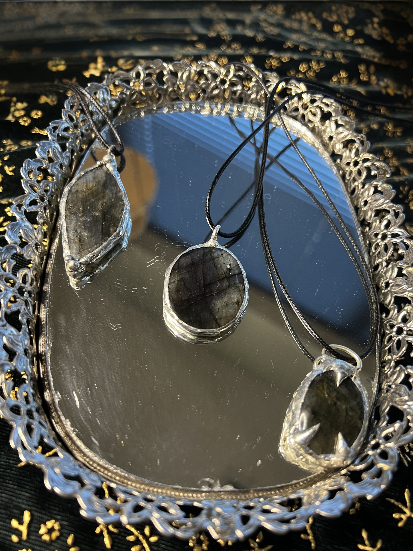 Soft Soldered Labradorite Necklaces