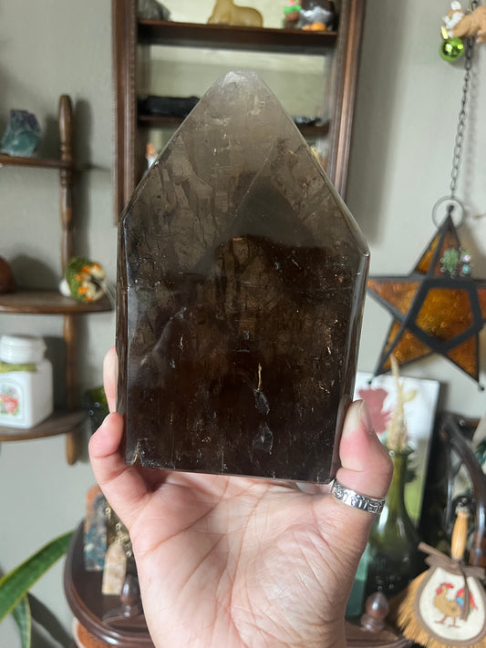 Smoky Quartz Statement Tower