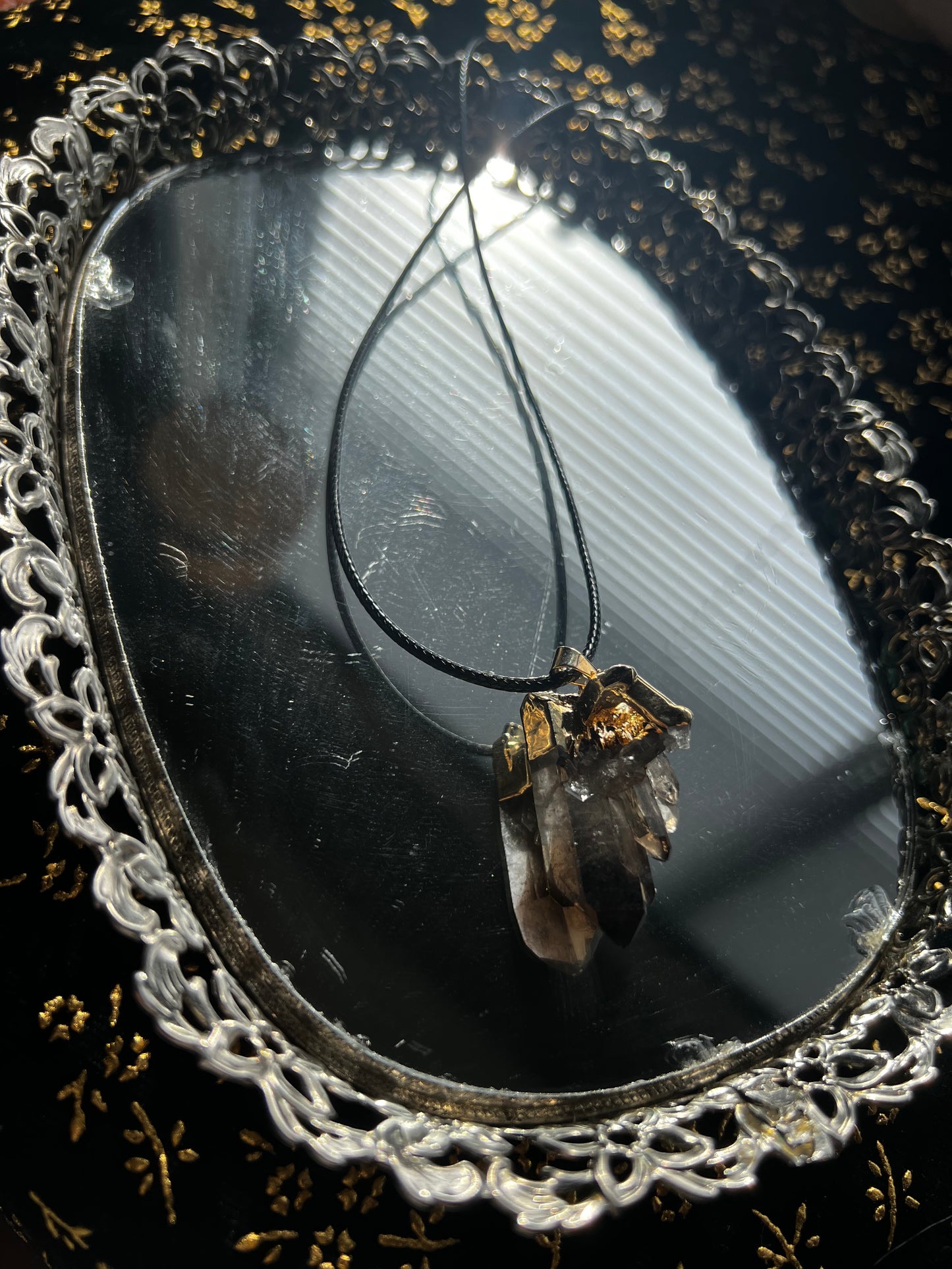 Smoky Quartz Cluster Necklace