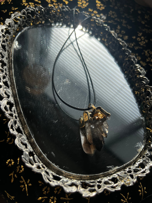 Smoky Quartz Cluster Necklace