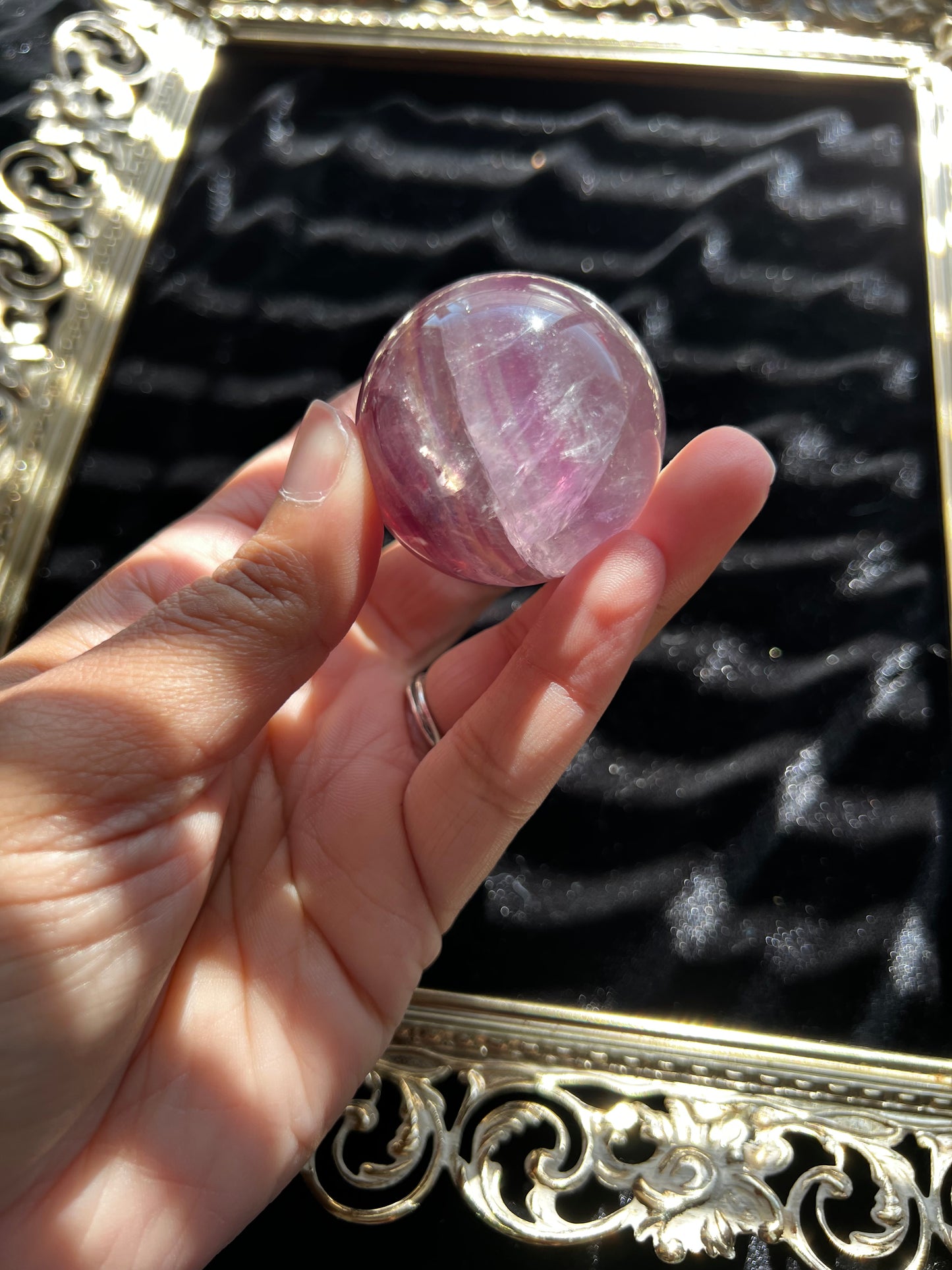 Rainbow Fluorite Sphere