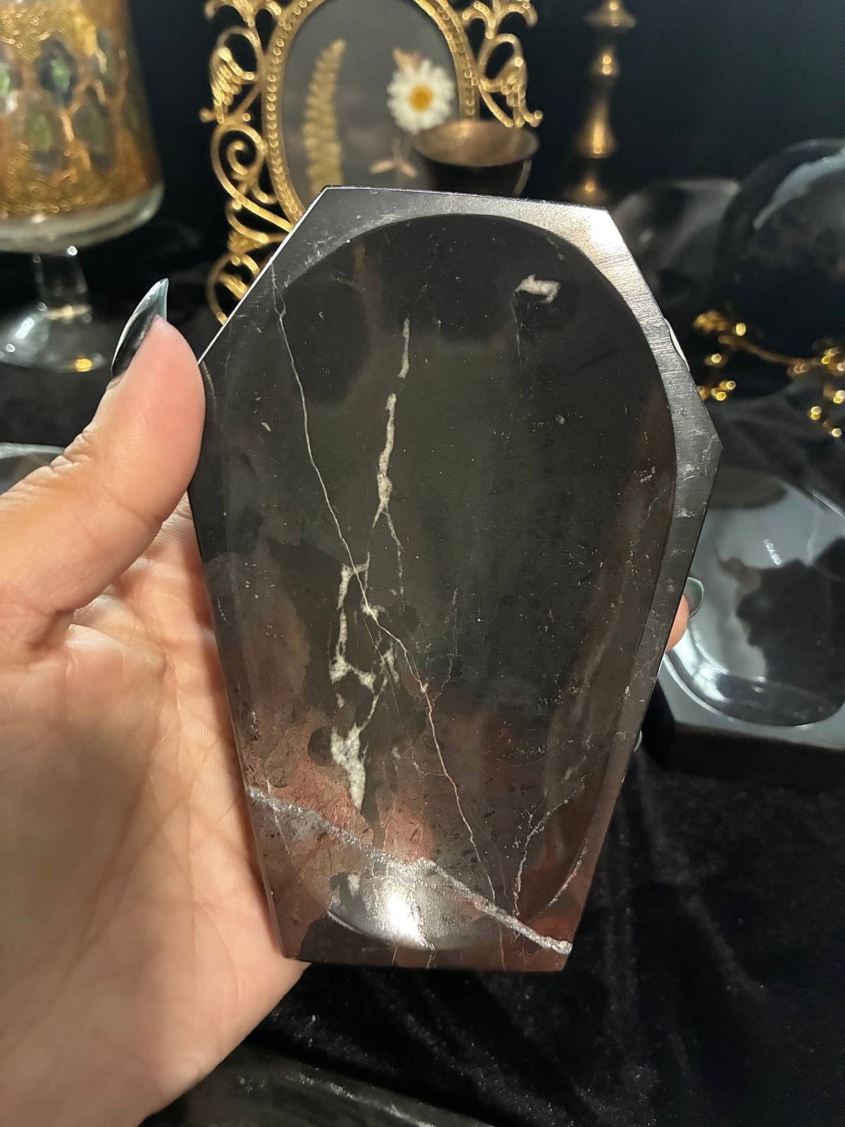 Marble Coffin Trinket Dishes