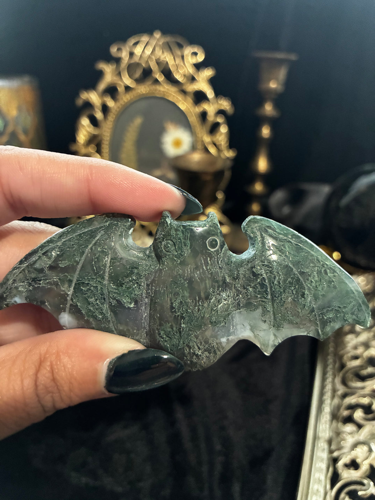 Moss Agate Bat