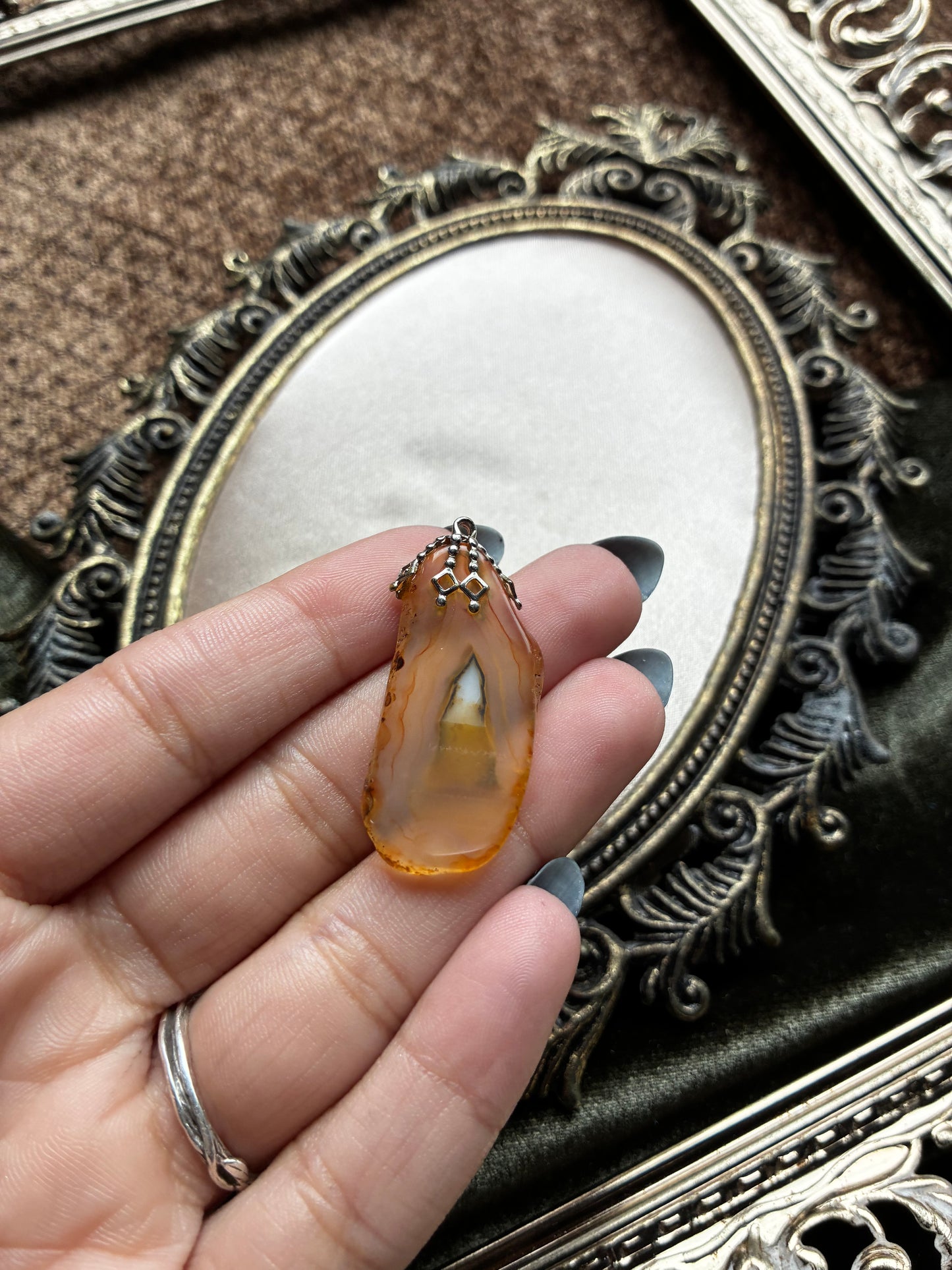 Agate Slice Pendant