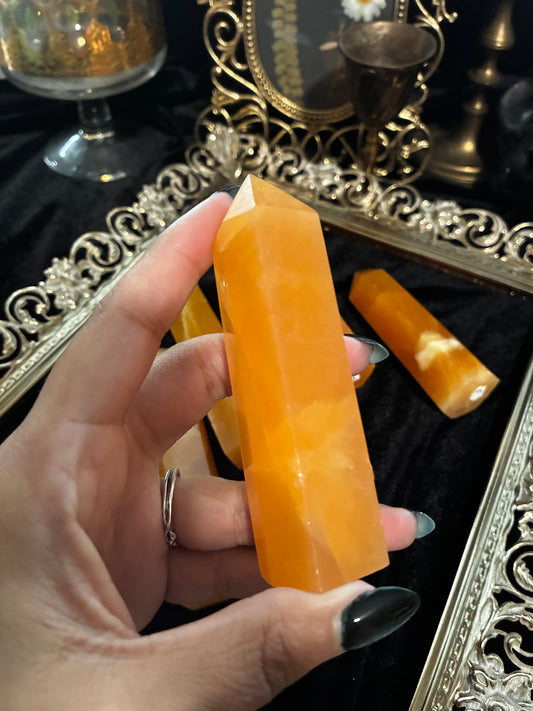 Orange Calcite Towers