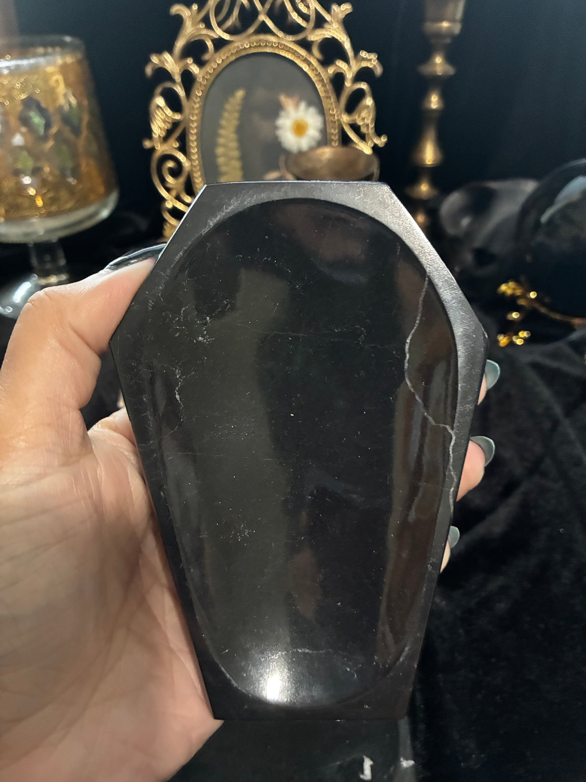 Marble Coffin Trinket Dishes