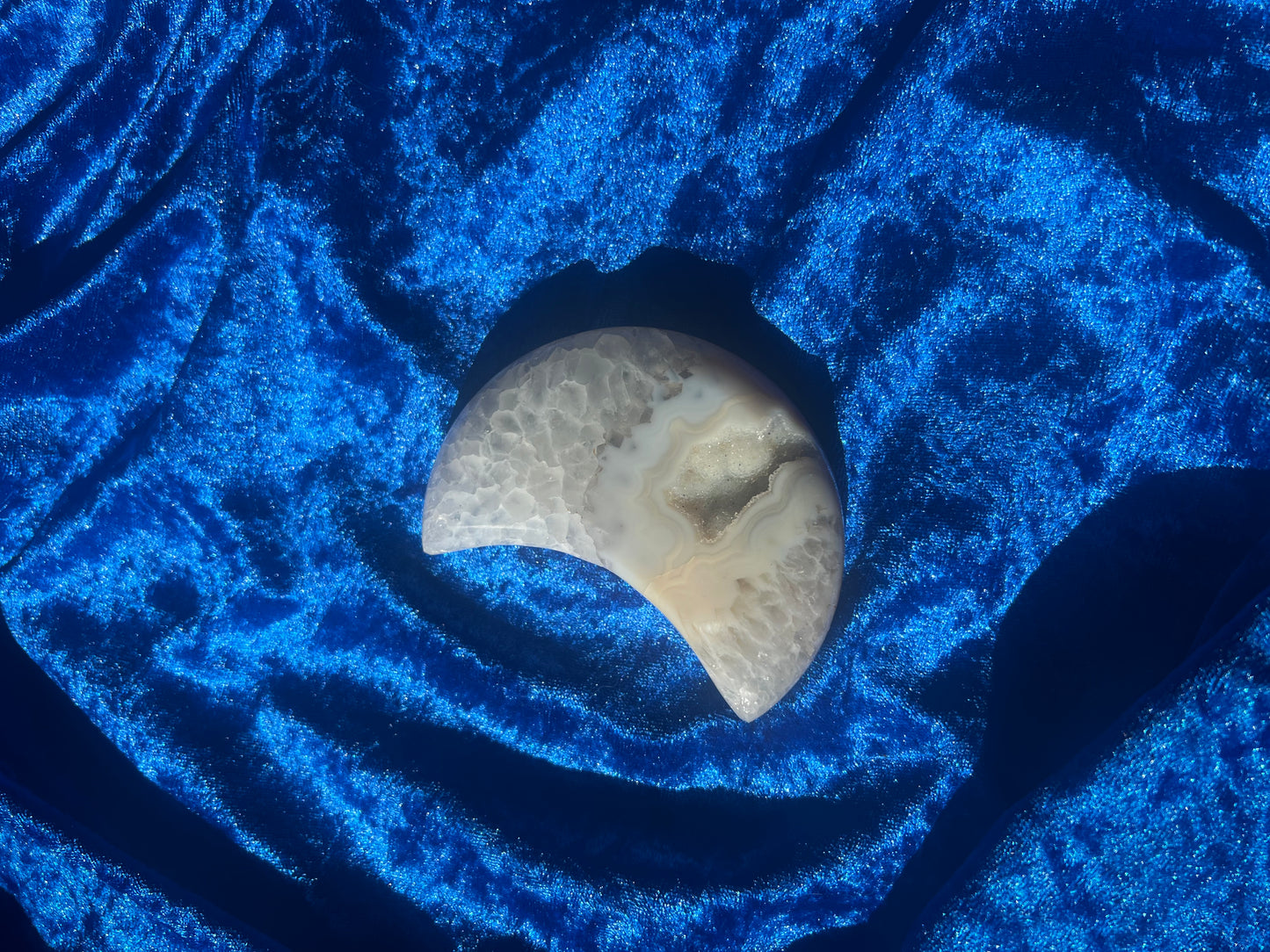 Druzy Agate Moon