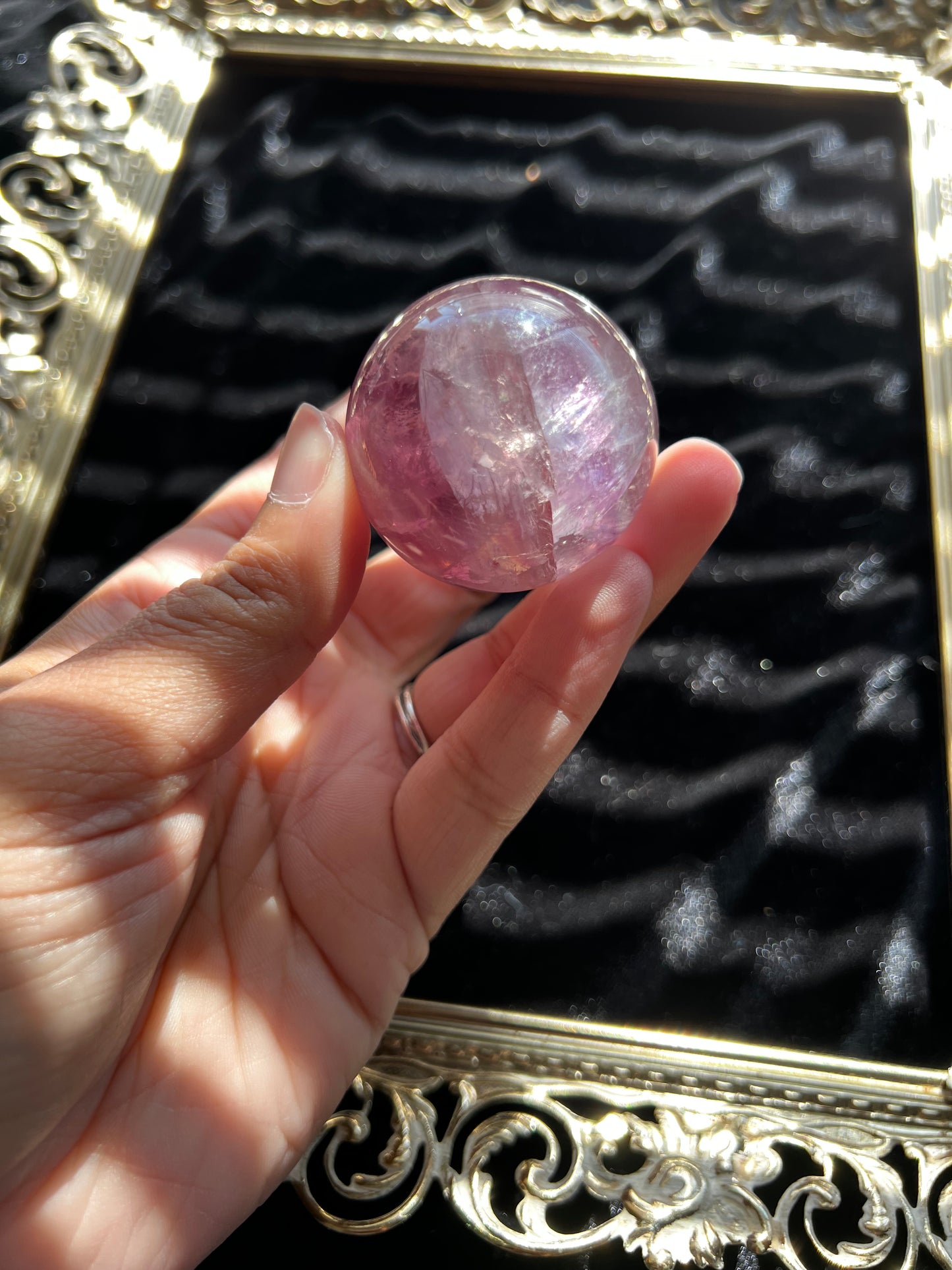 Rainbow Fluorite Sphere
