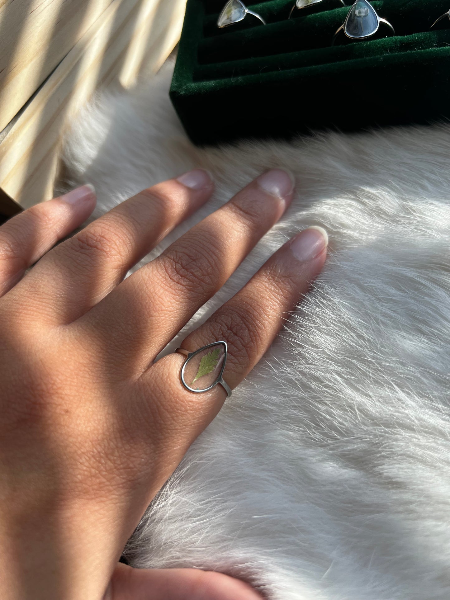 Pressed Floral Resin Rings