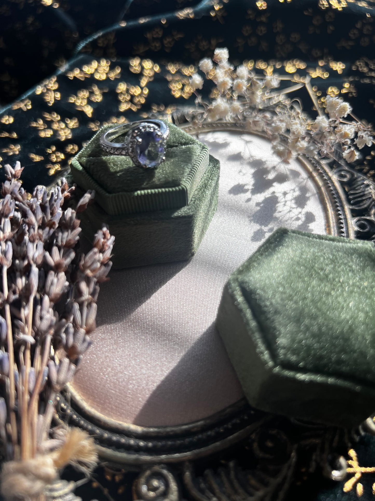 Amethyst Facted Ring
