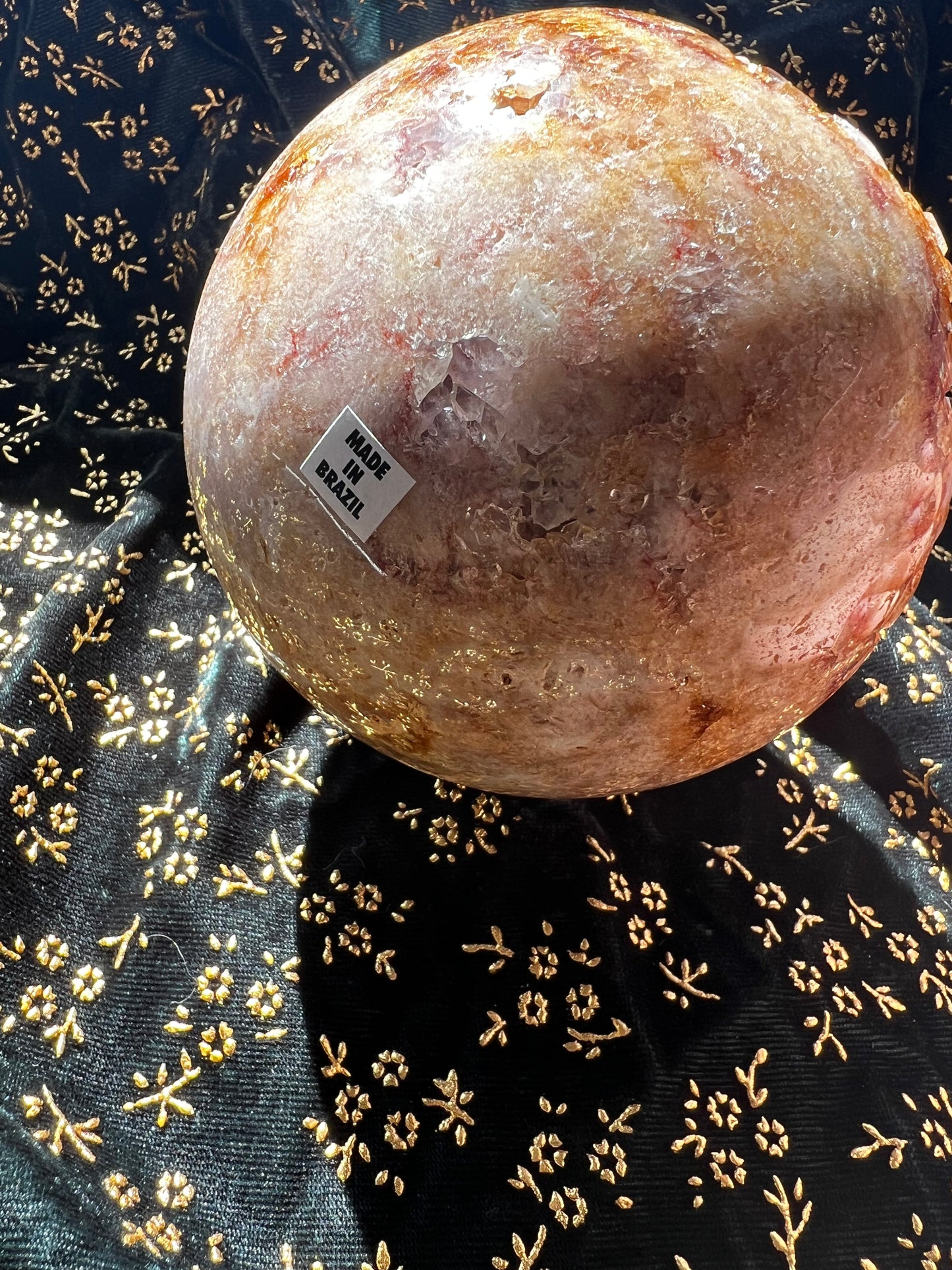 pink amethyst statement sphere