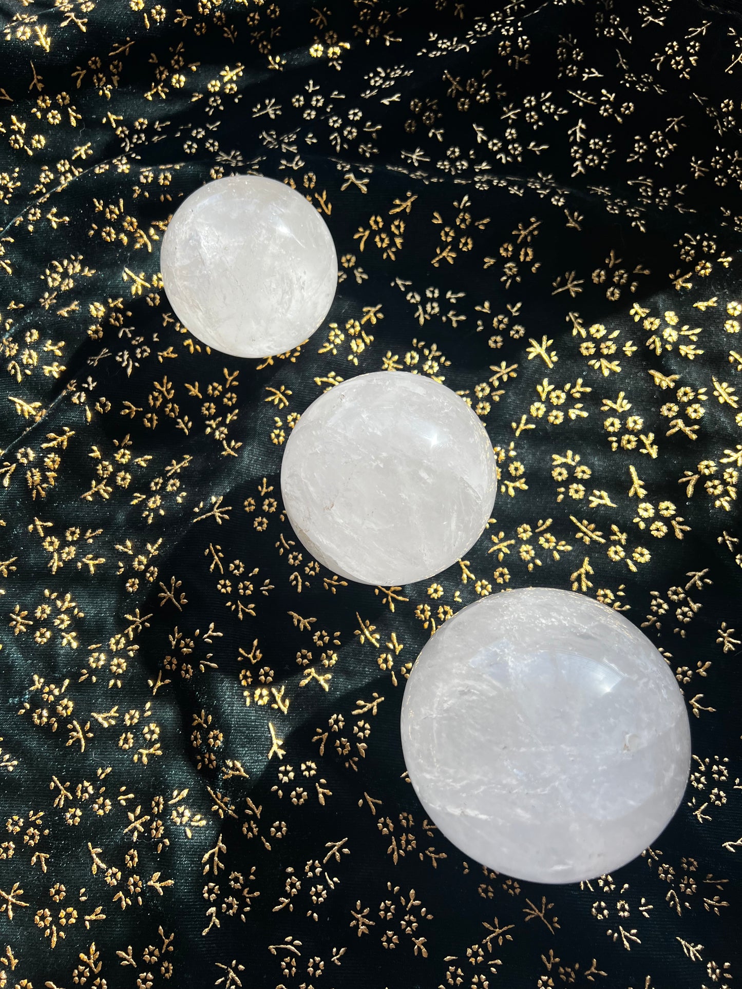 clear quartz spheres